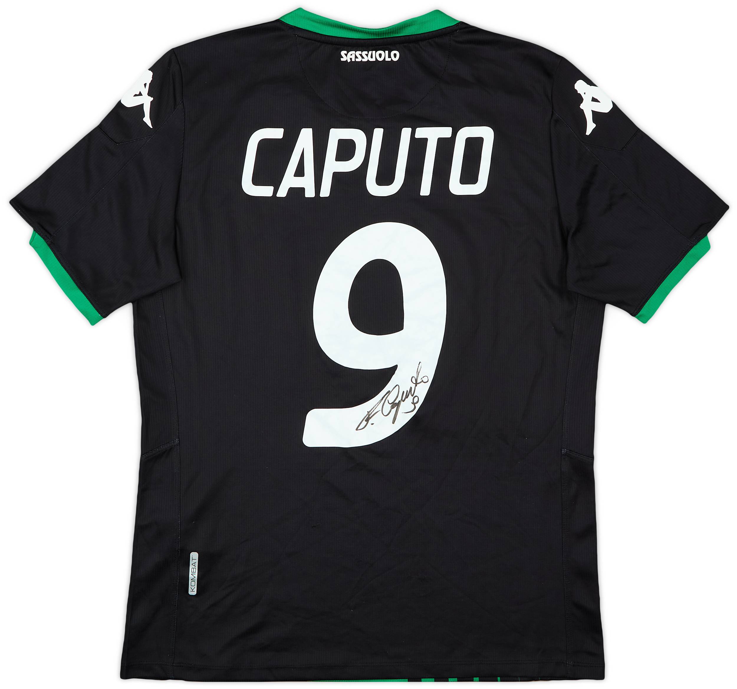 2019-20 Sassuolo Signed Home Shirt Caputo #9 - 8/10 - (L)