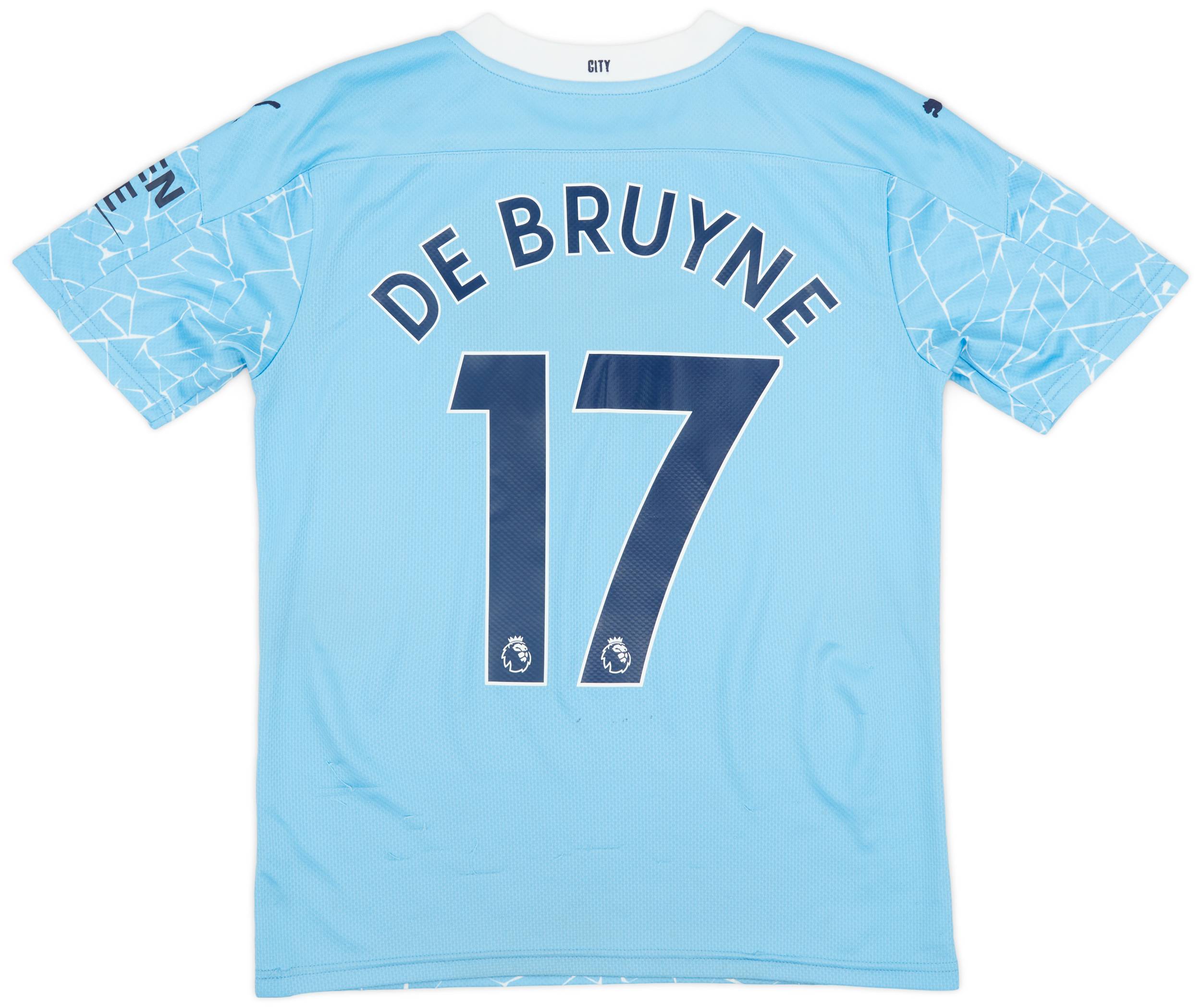 2020-21 Manchester City Home Shirt De Bruyne #17 - 6/10 - (S)