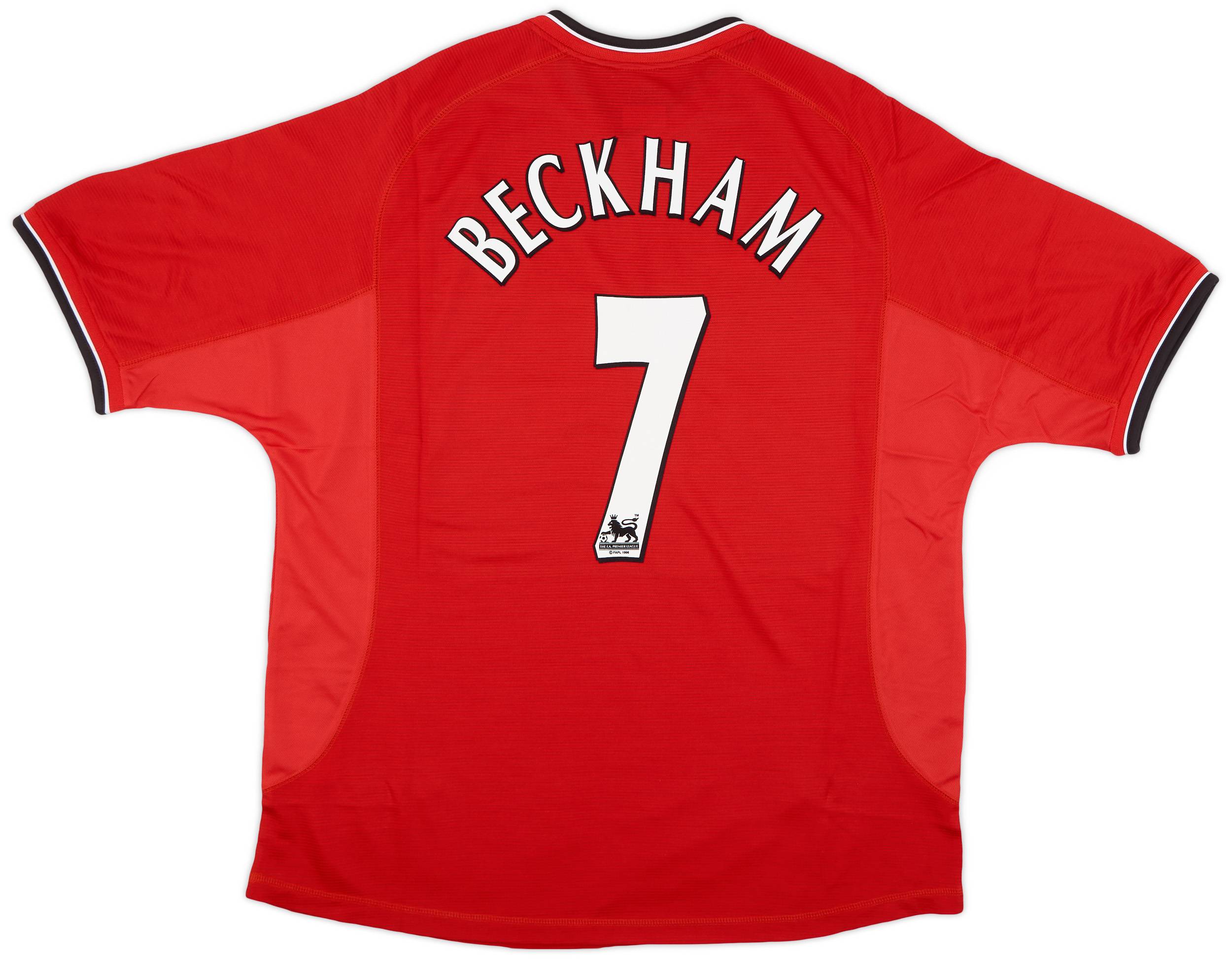 2000-02 Manchester United Home Shirt Beckham #7 (XXL)