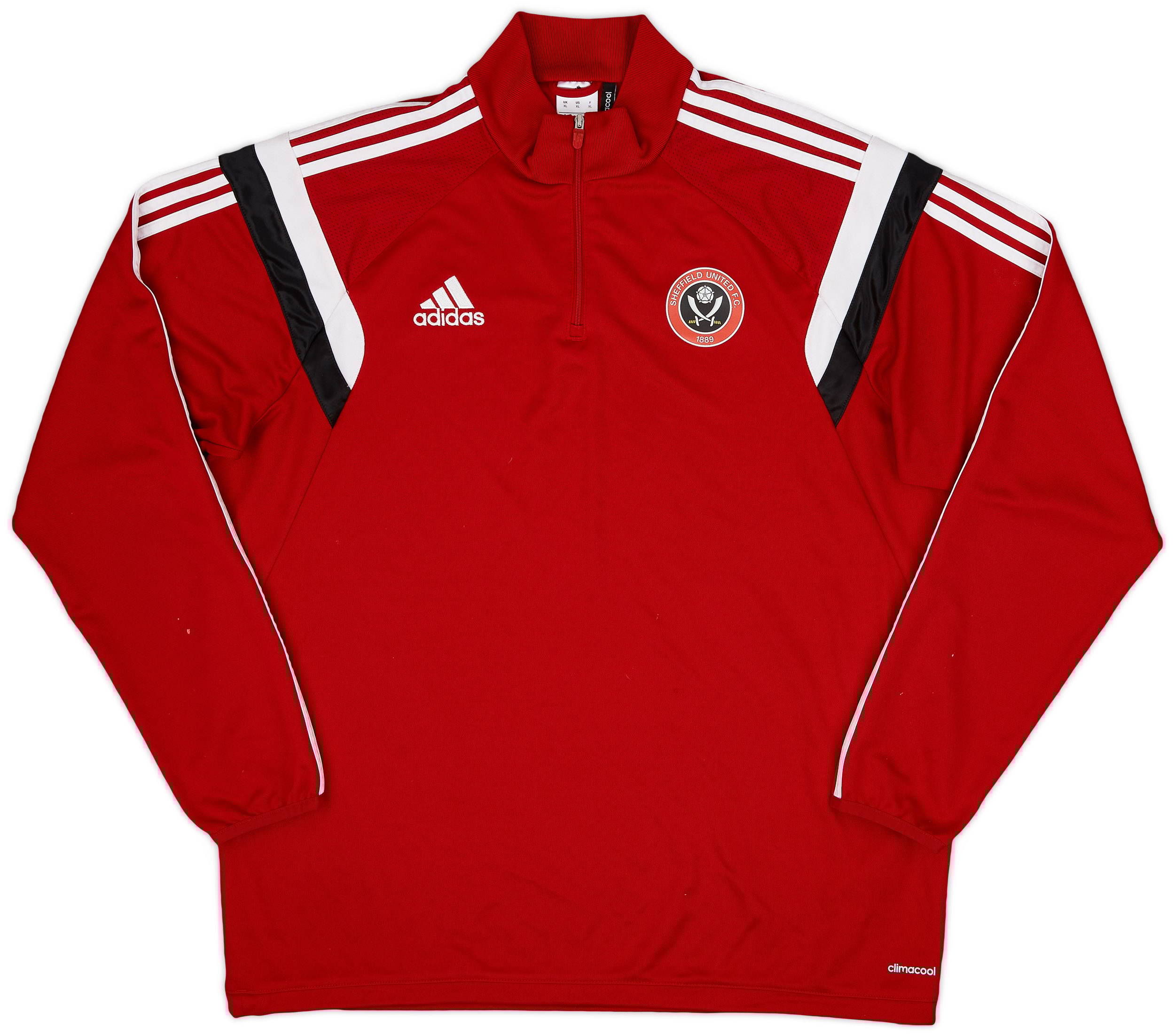 2014-15 Sheffield United adidas 1/4 Zip Training Top - 6/10 - (XL)
