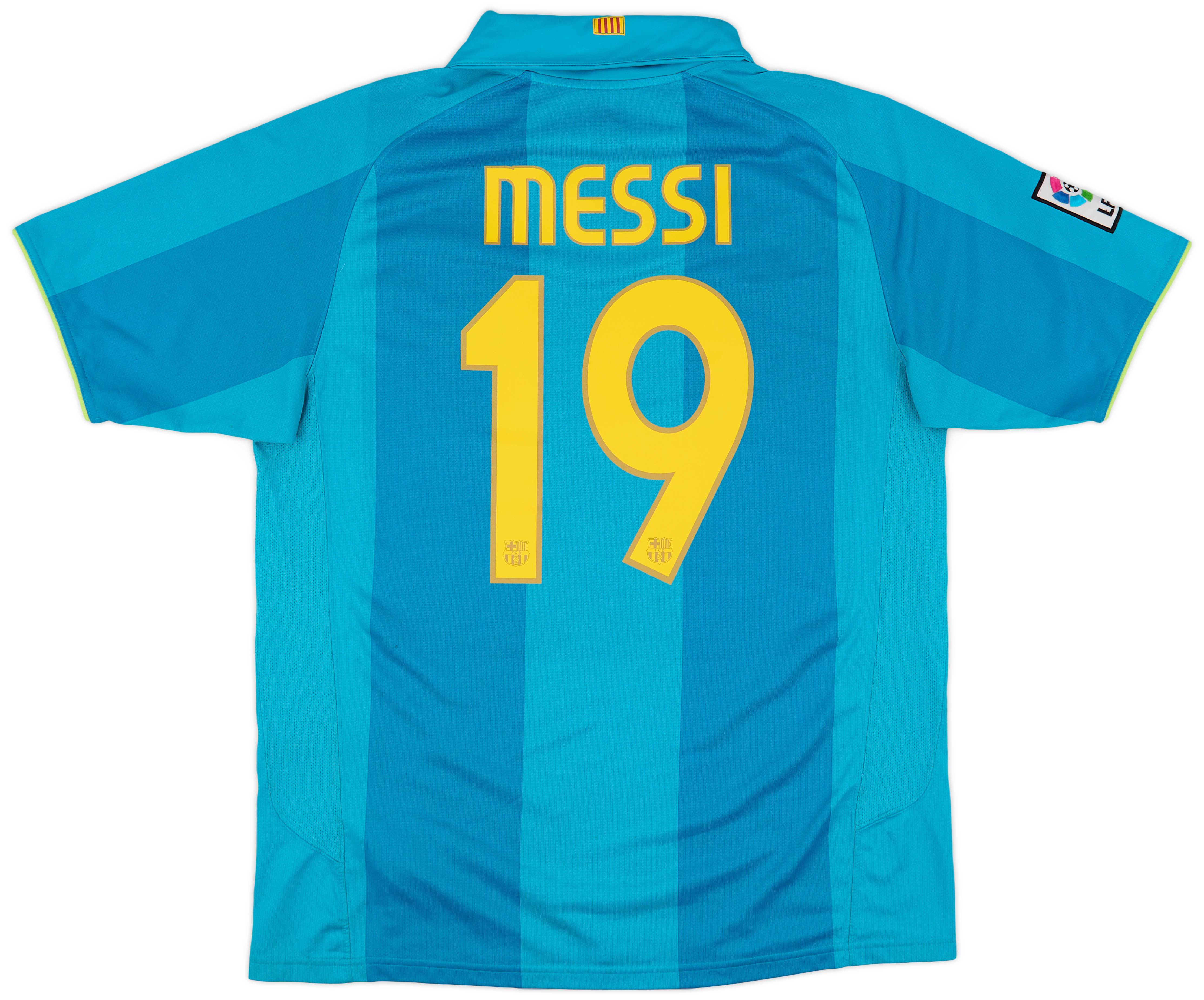2007-09 Barcelona Away Shirt Messi #19 - 8/10 - (L)