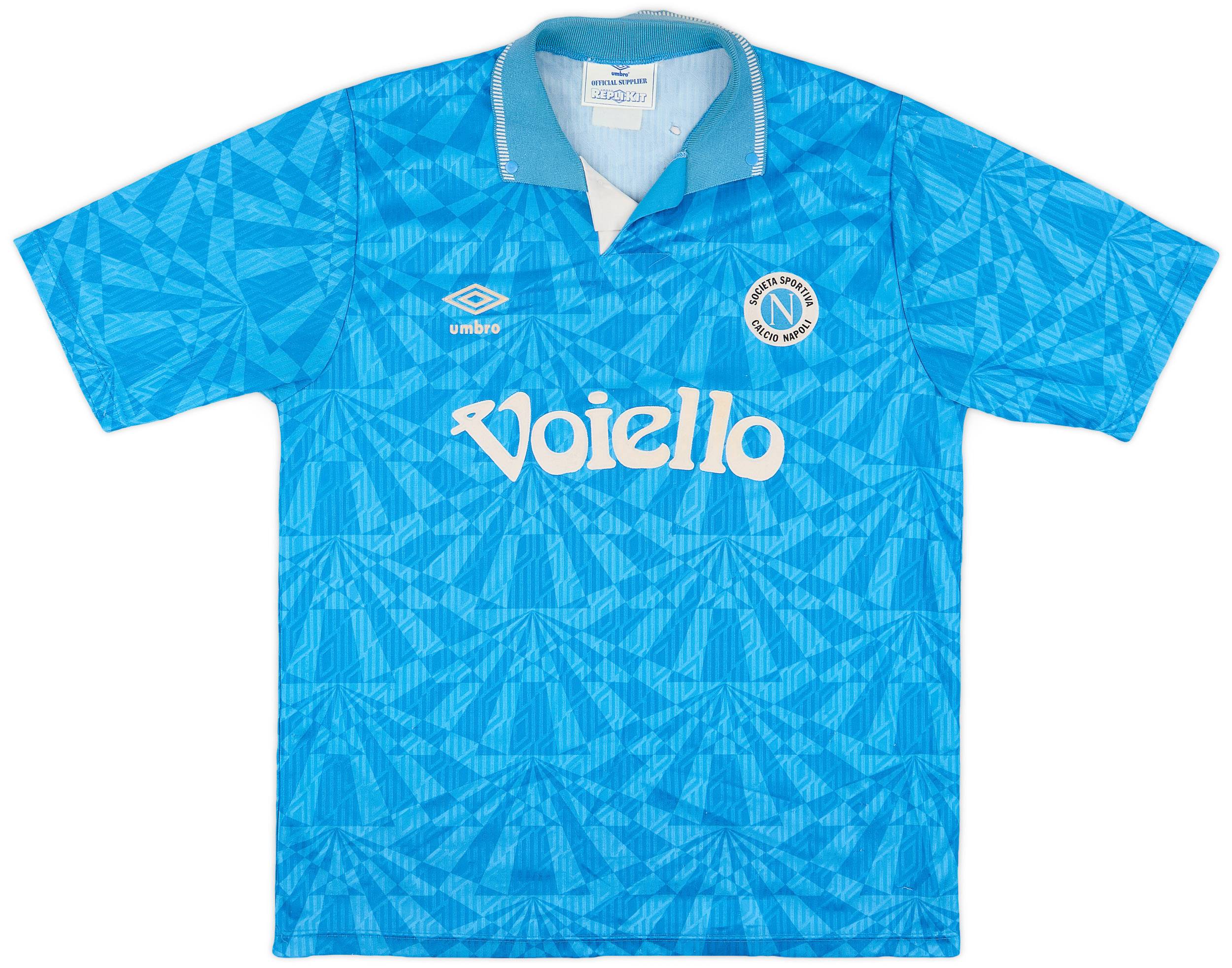 1991-93 Napoli Home Shirt - 5/10 - (L)