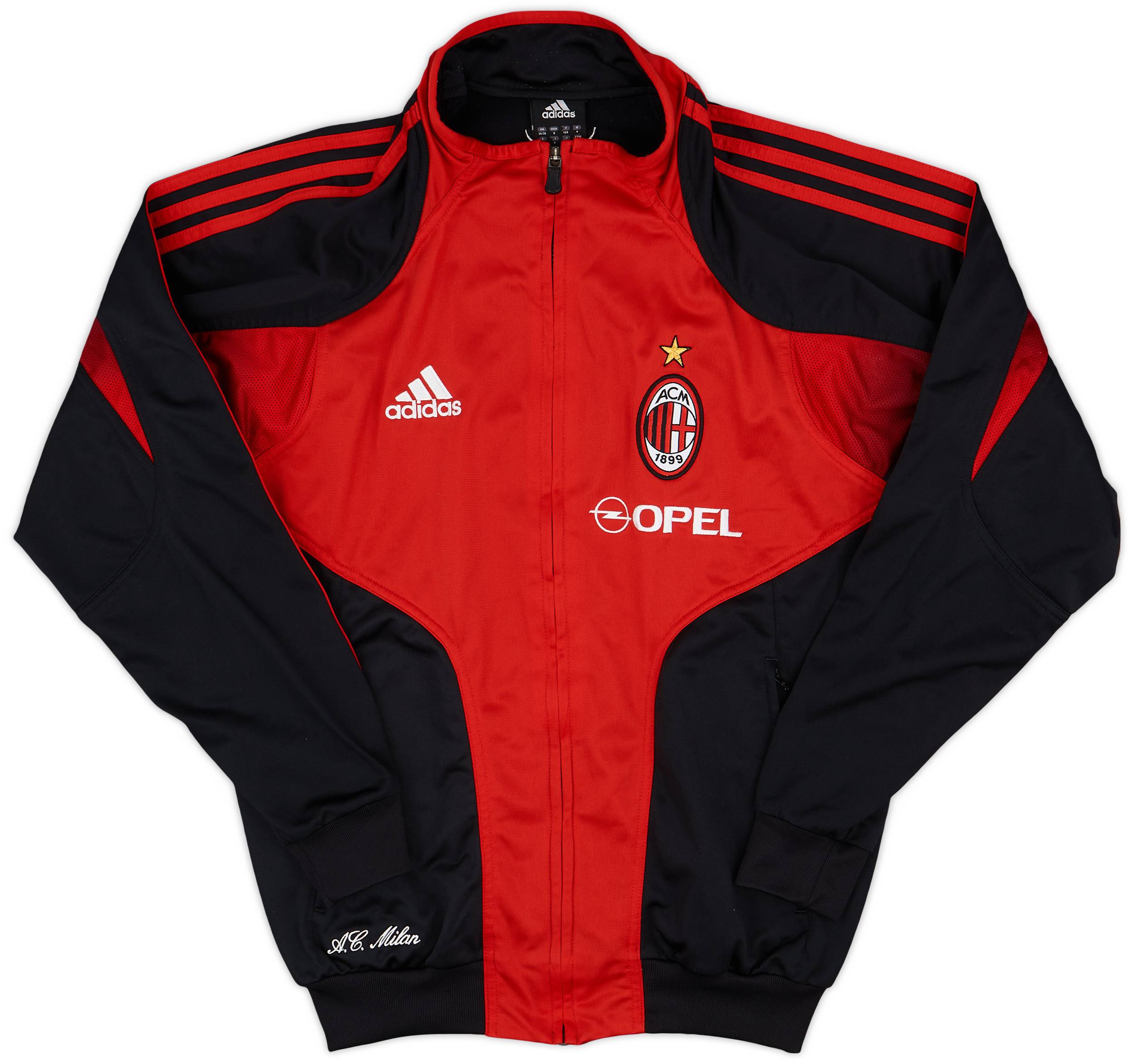 2004-05 AC Milan adidas Track Jacket - 9/10 - (S)