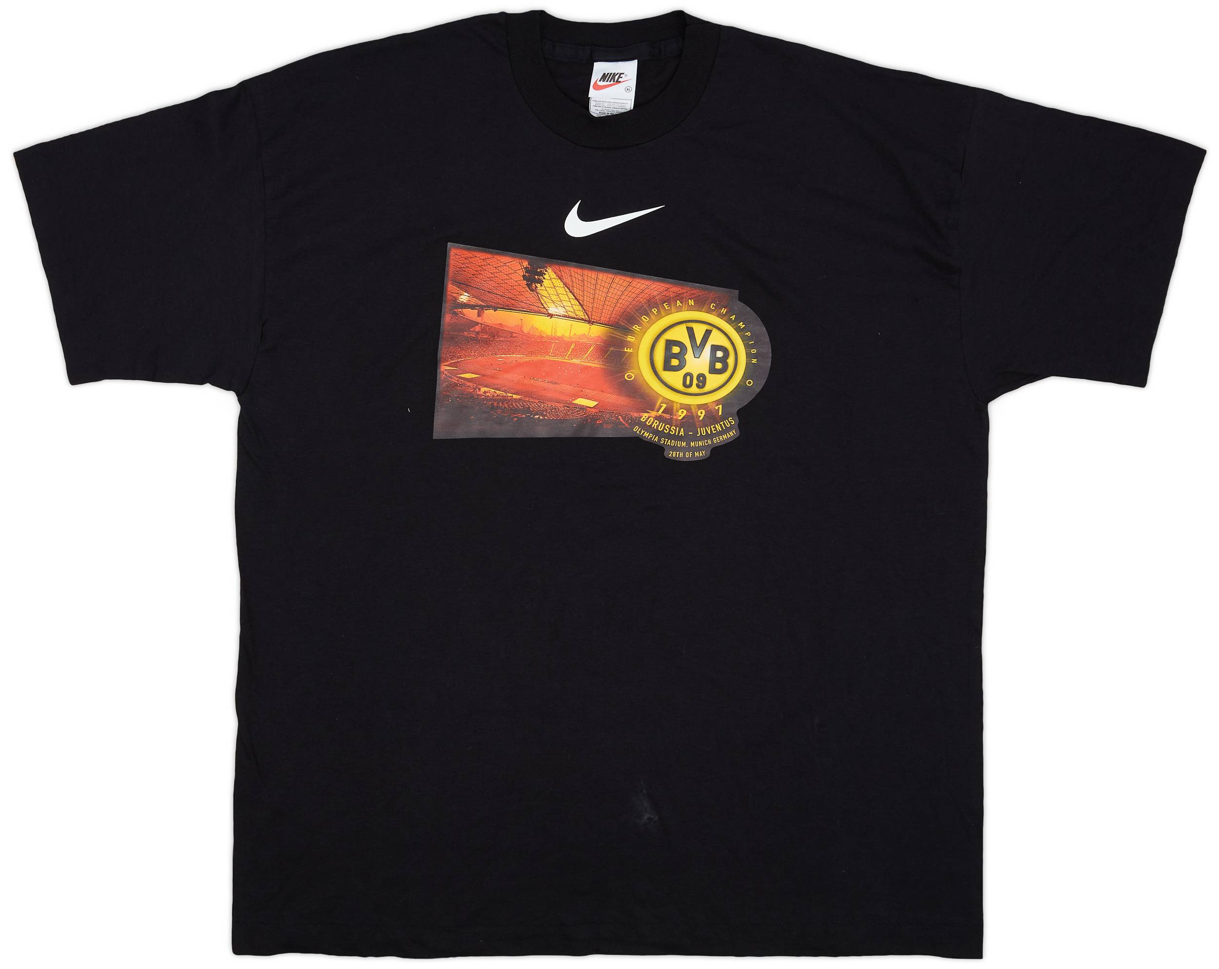 Nike Borussia Dortmund シャツ 1997 Borussia Dortmund Player Issue Nike European Champions Tee