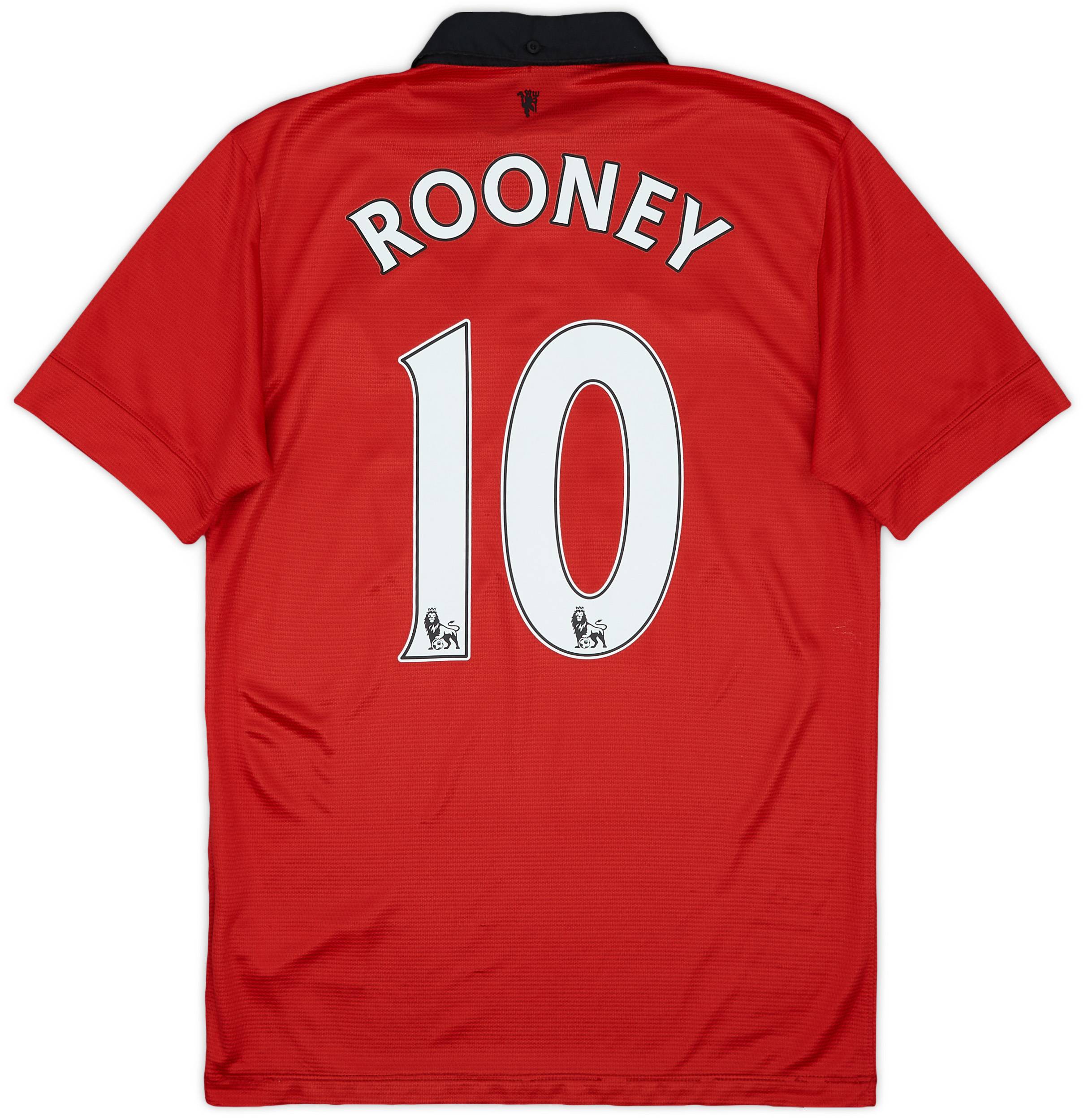 2013-14 Manchester United Home Shirt Rooney #10 - 6/10 - (S)