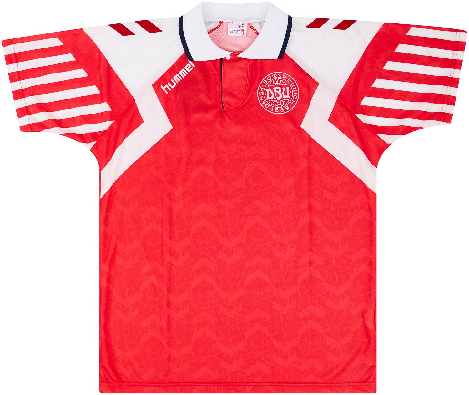 1993 Denmark Match Worn Home Shirt #6 (v USA)