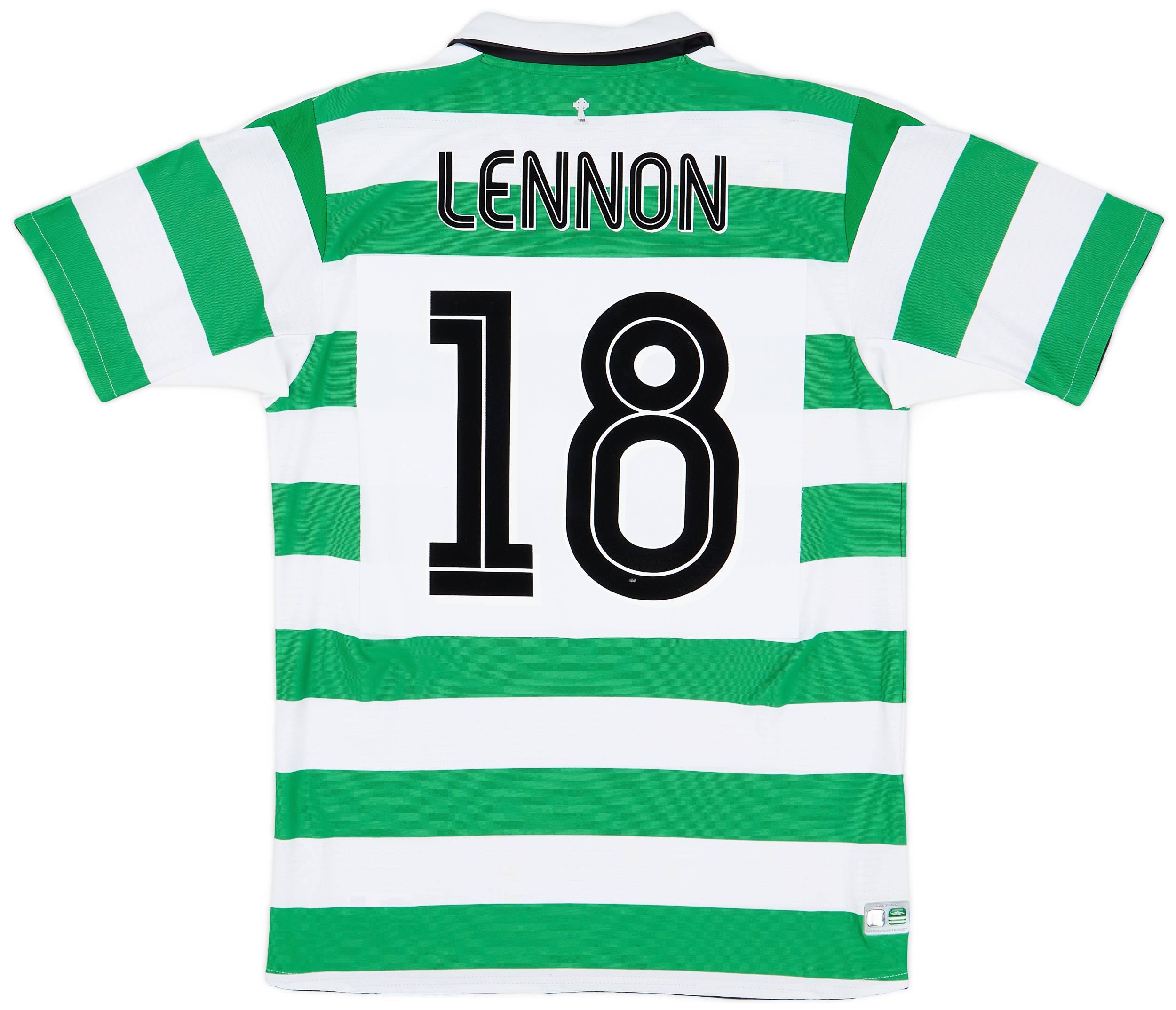 2004-05 Celtic Home Shirt Lennon #18 - 8/10 - (M)