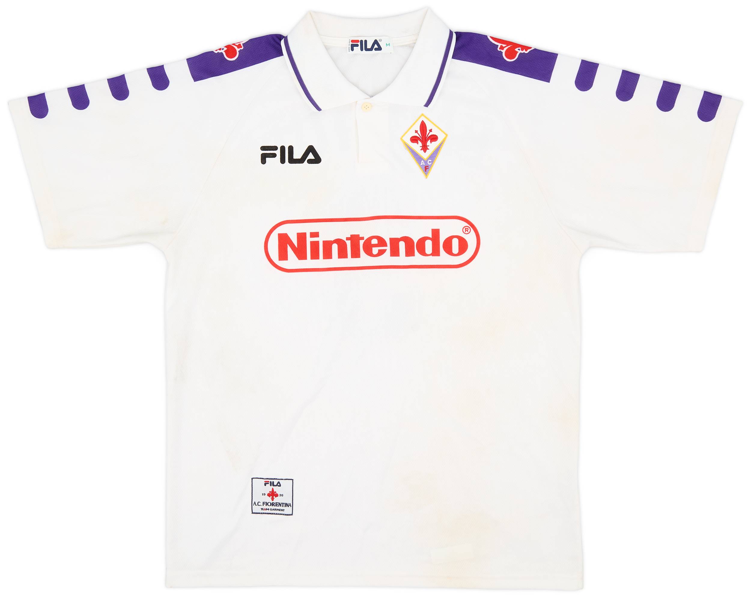 1998-99 Fiorentina Signed Away Shirt Batistuta #9 - 7/10 - (M)