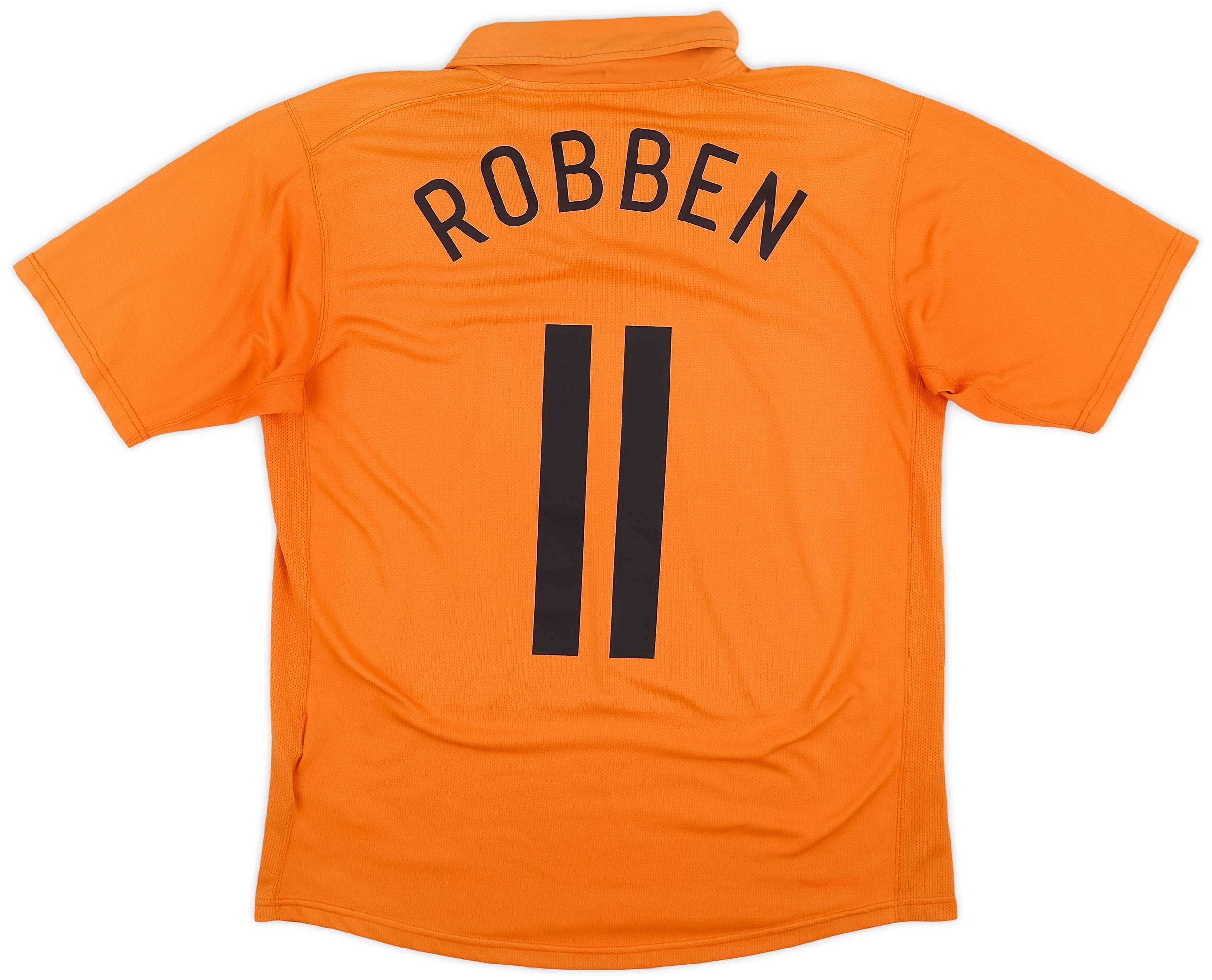 2006-08 Netherlands Home Shirt Robben #11 - 7/10 - (S)