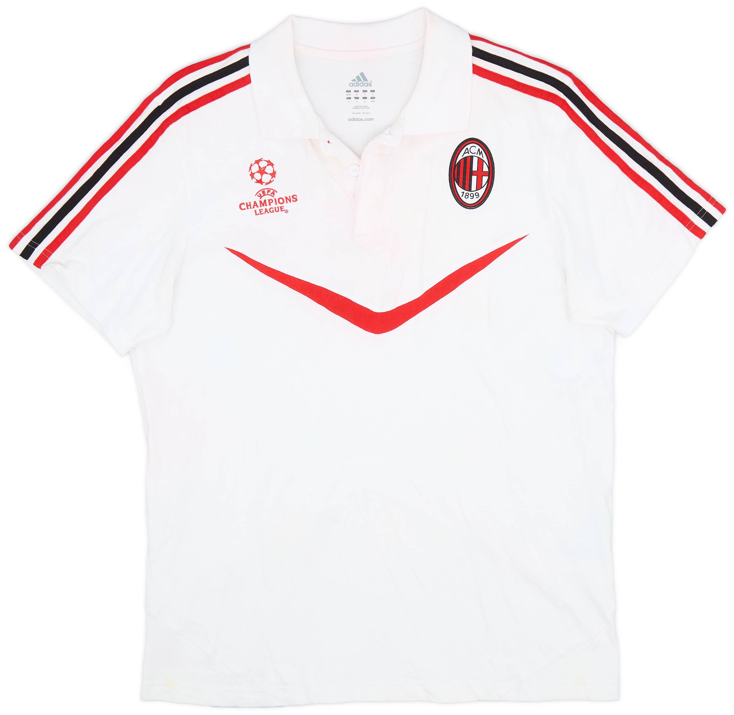 2010-11 AC Milan adidas Champions League Polo Shirt - 4/10 - (M)