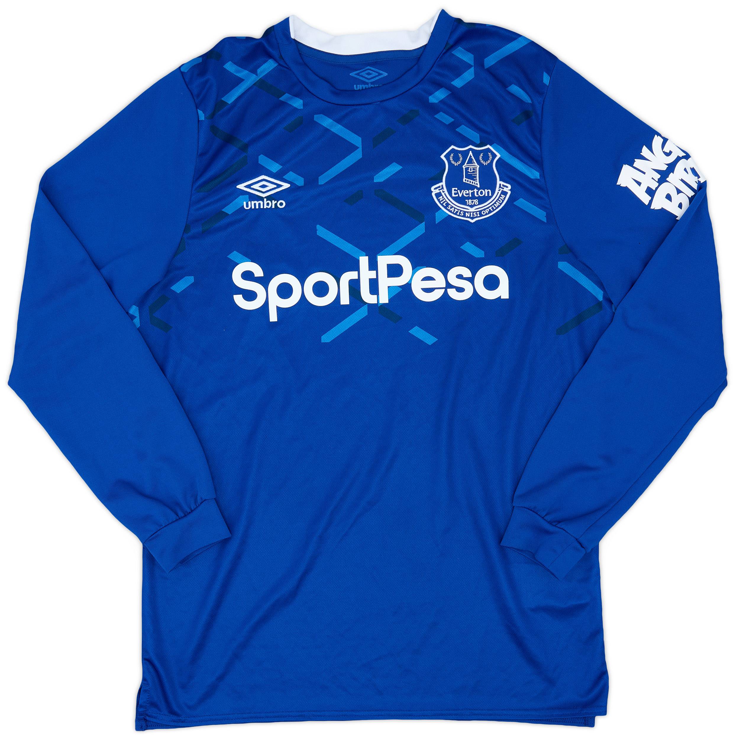 2019-20 Everton Home L/S Shirt - 7/10 - (M)