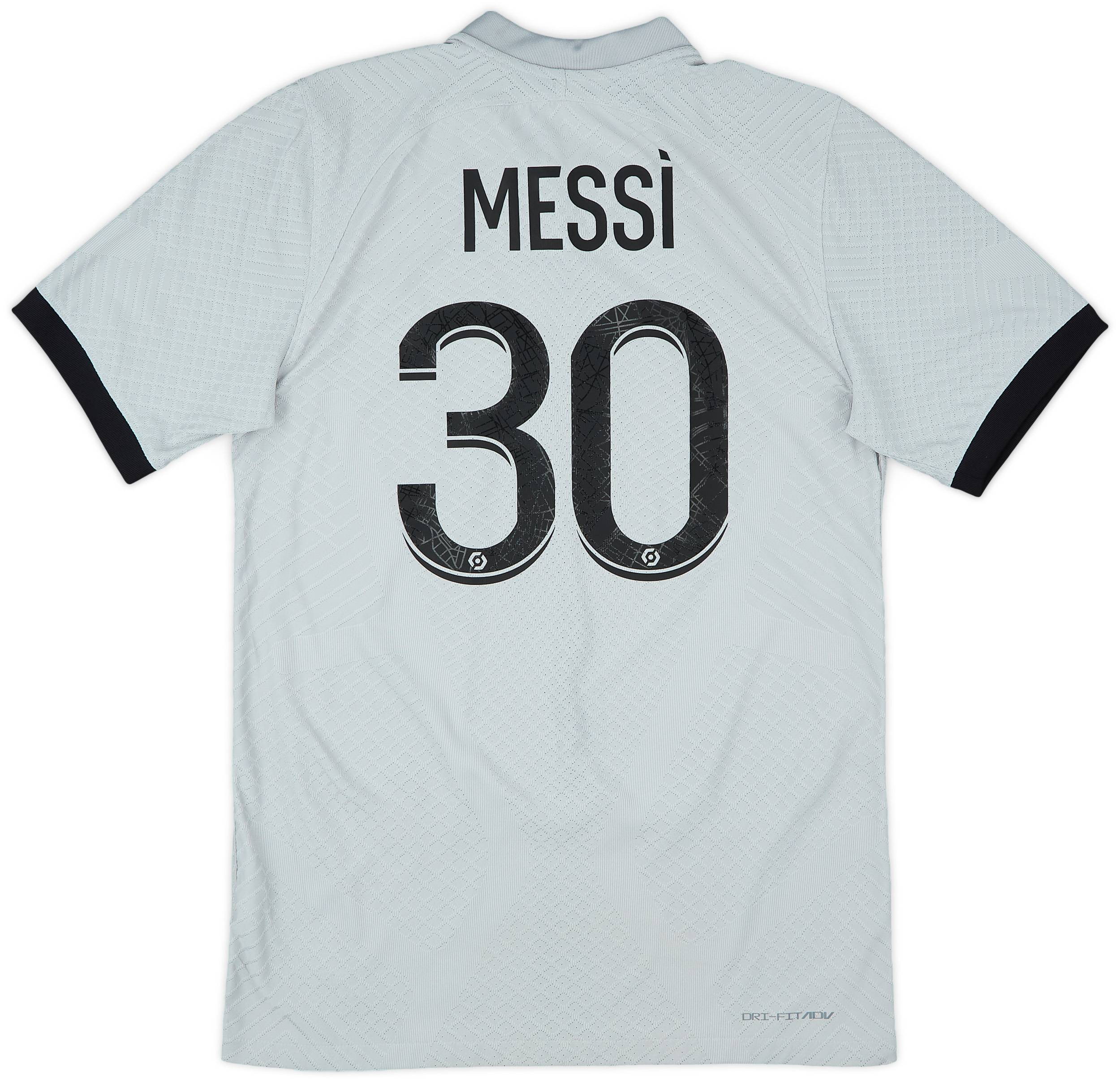 2022-23 Paris Saint-Germain Authentic Away Shirt Messi #30 - 10/10 - (S)