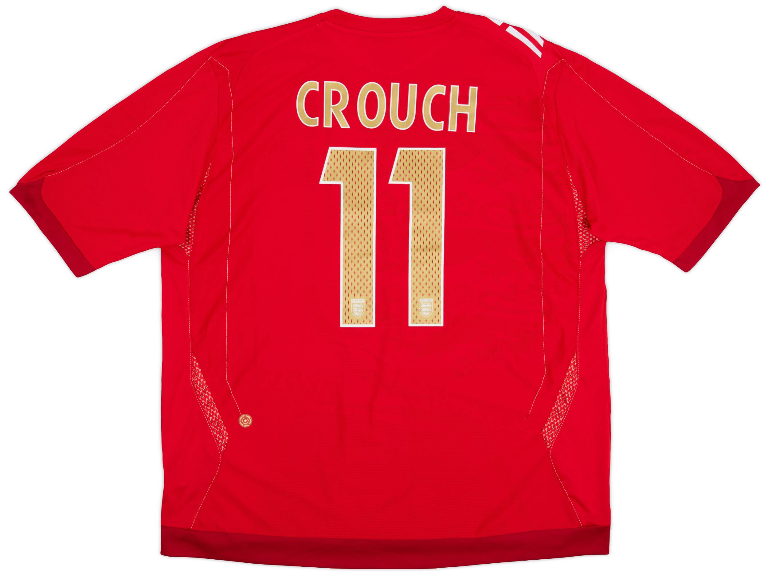2006-08 England Away Shirt Crouch #11 - 9/10 - (XXL)