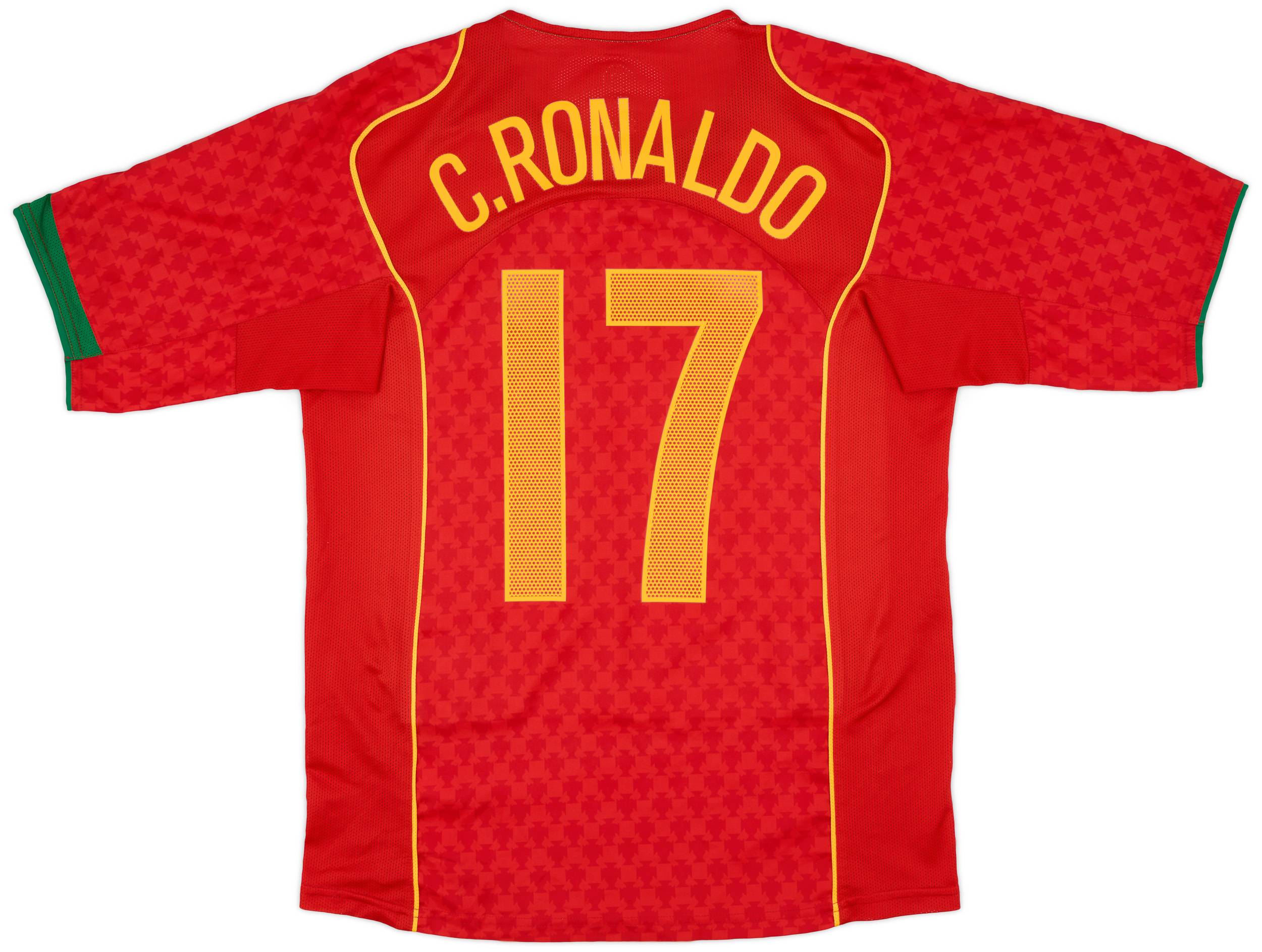 2004-06 Portugal Home Shirt C. Ronaldo #17 - 9/10 - (S)