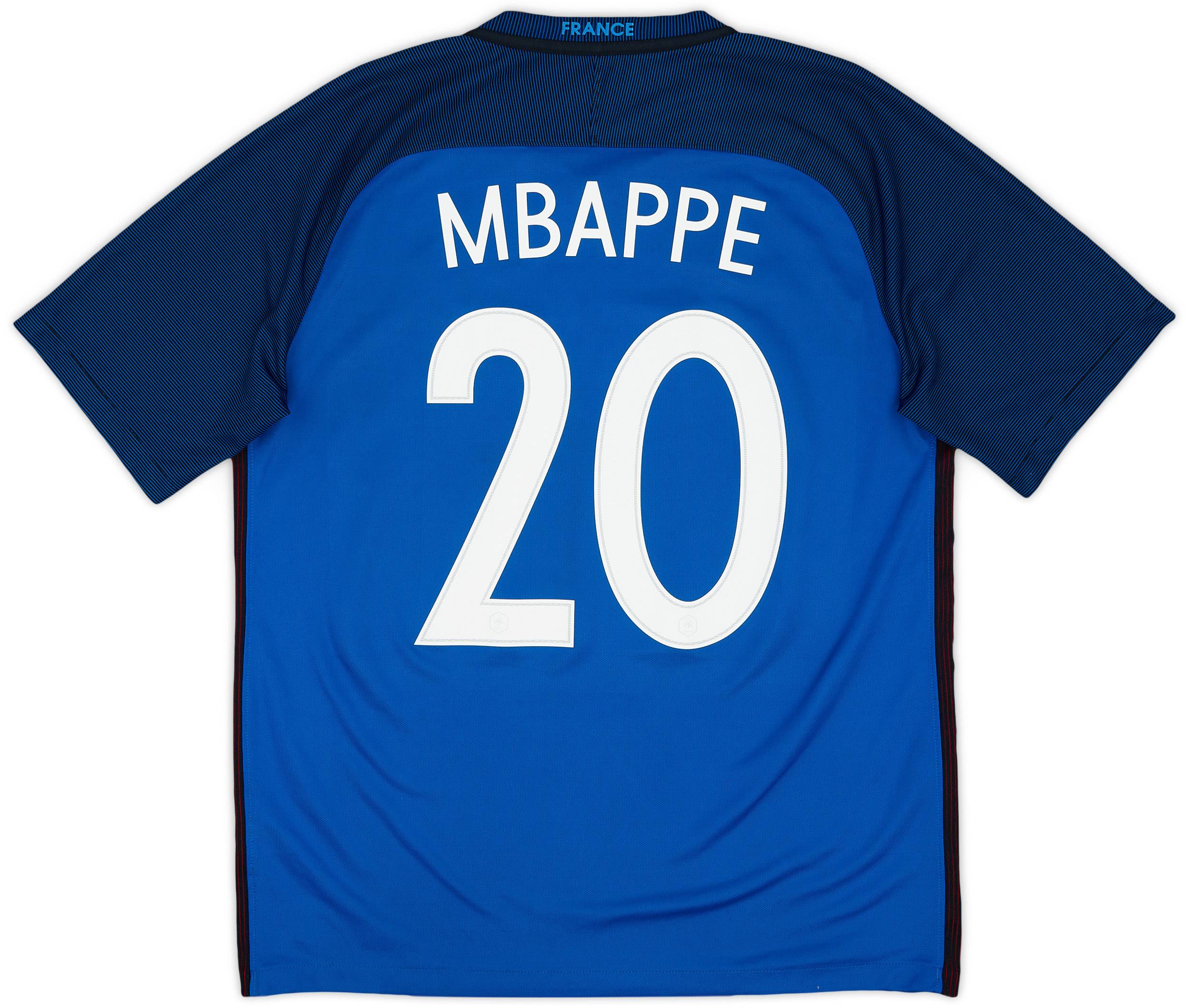 2016-17 France Home Shirt Mbappe #20 - 8/10 - (L)