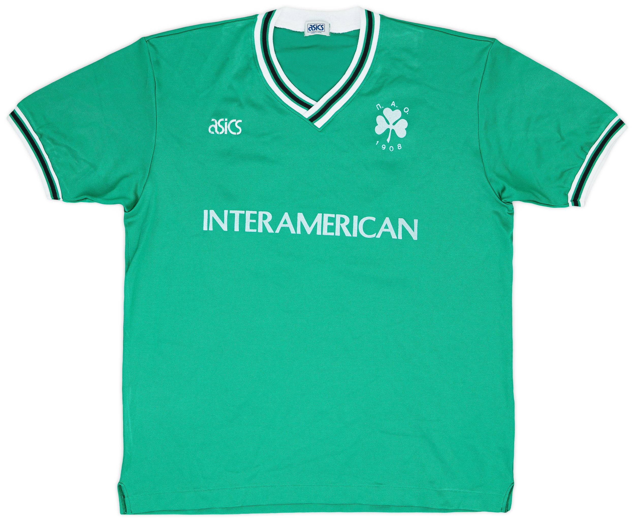 1992-93 Panathinaikos Match Issue UEFA Cup Home Shirt #13 (Giotsas)