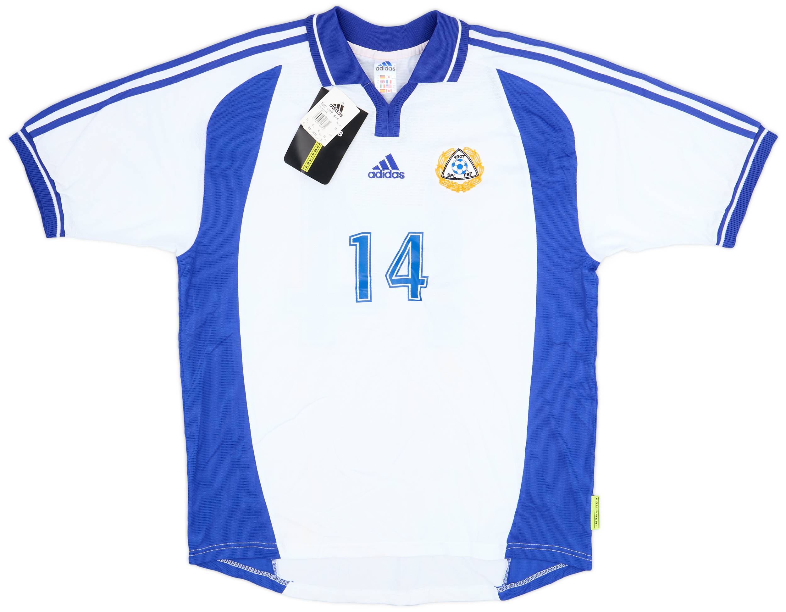 2000-02 Finland Player Issue Home Shirt #14 (XL)