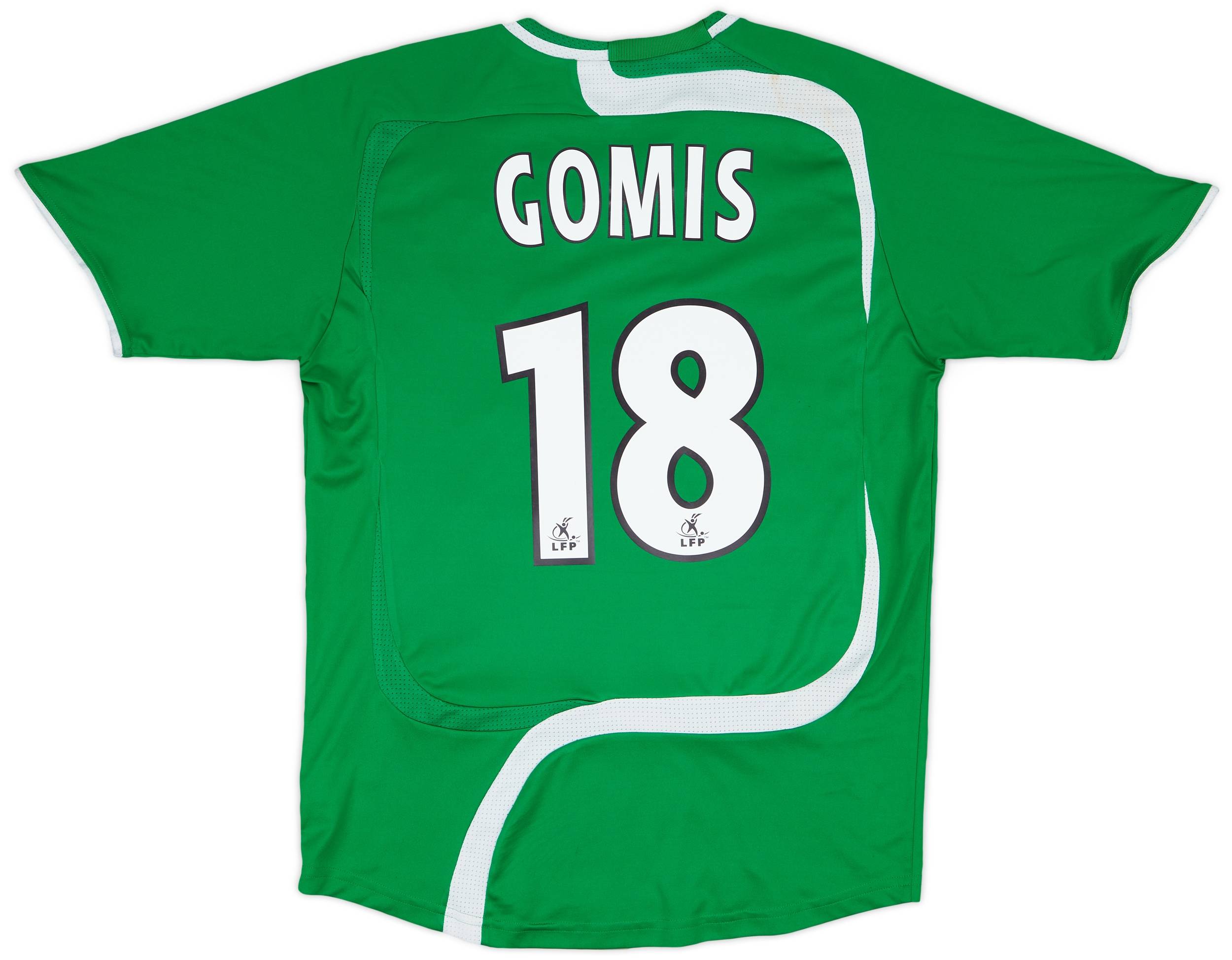 2007-08 Saint Etienne Home Shirt Gomis #18 - 8/10 - (M)