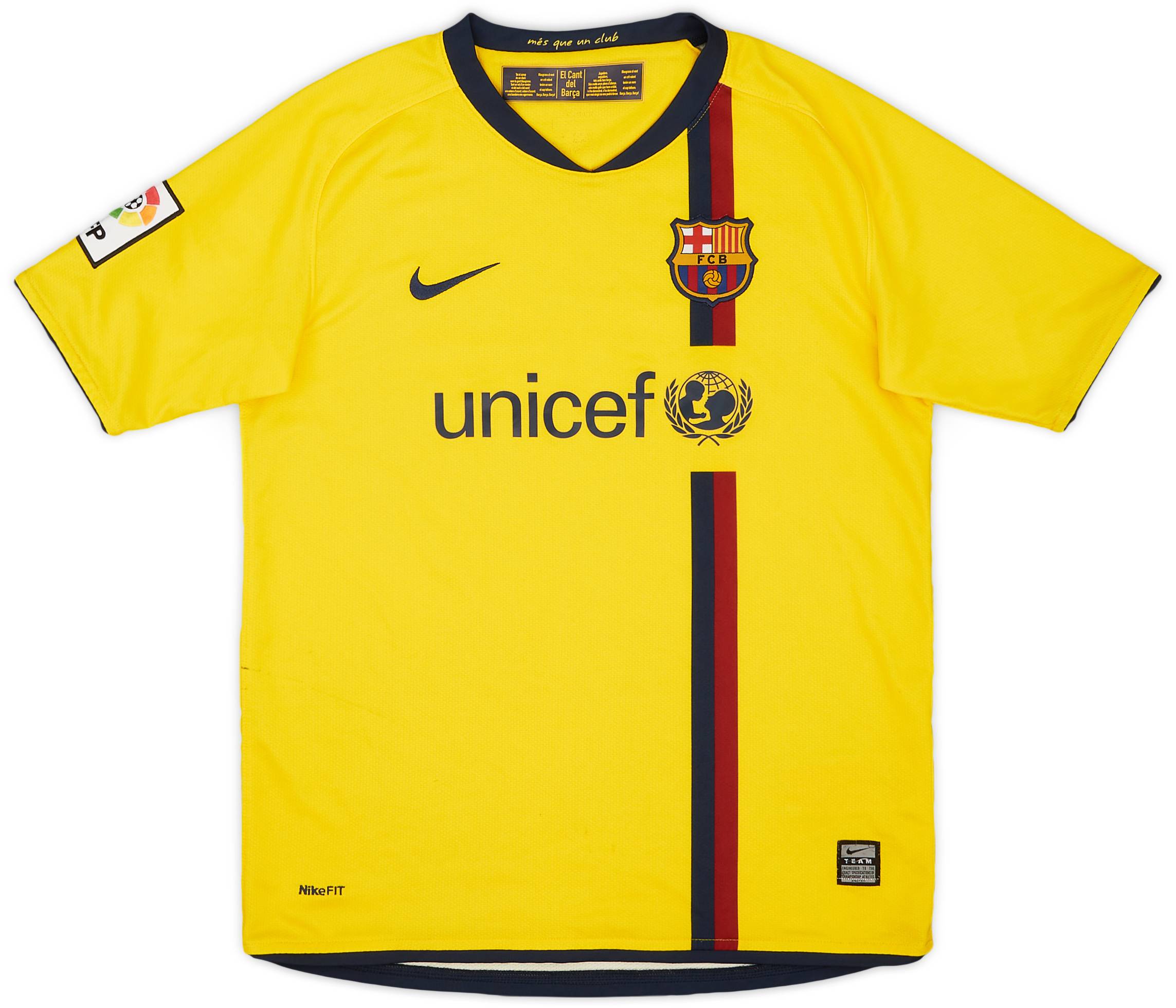 2008-10 Barcelona Away Shirt - 4/10 - (L.Boys)