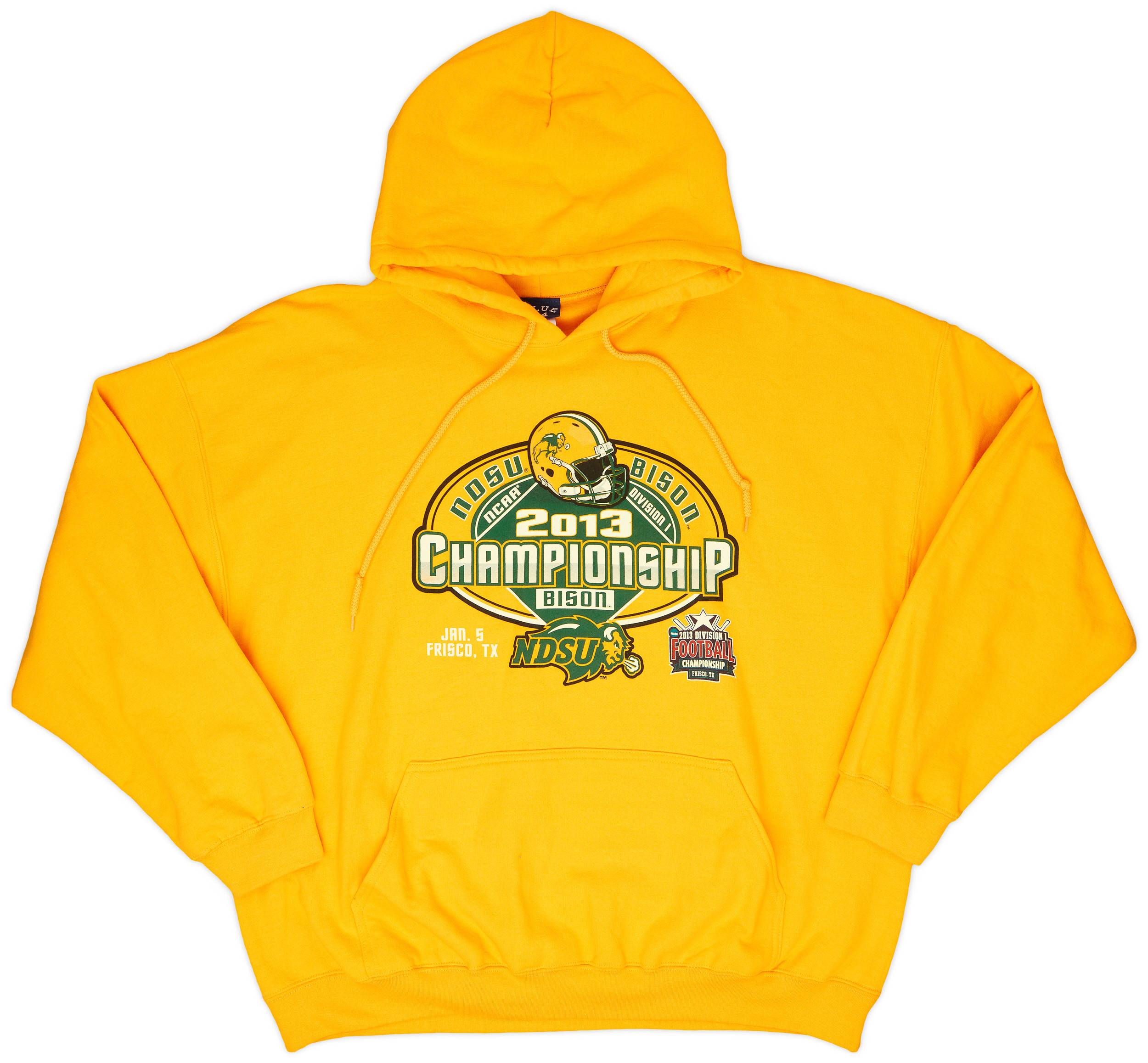 2013 North Dakota State Bison Hooded Sweat Top - 9/10 - (XXL)