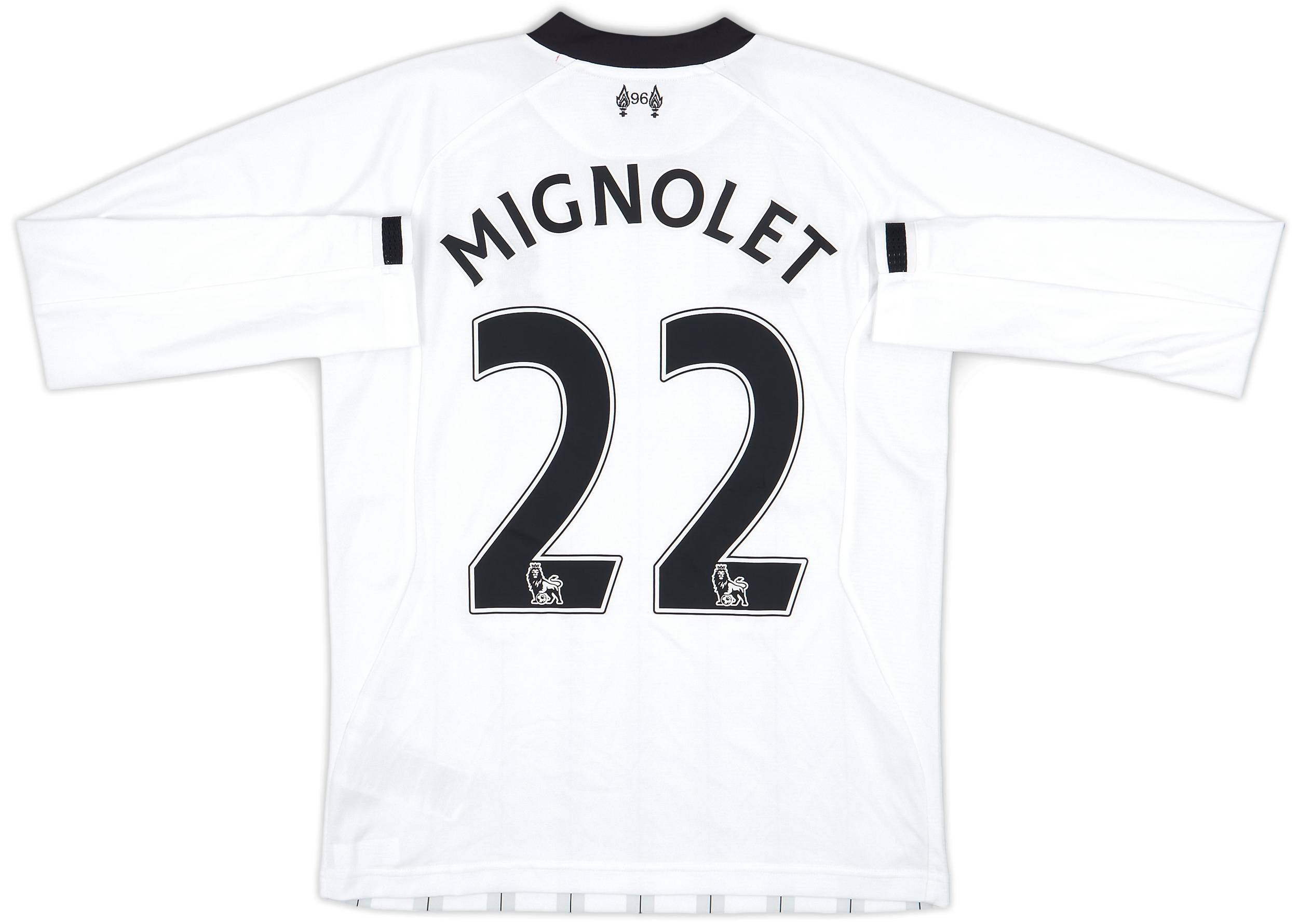 2013-14 Liverpool GK Shirt MIgnolet #22 - 9/10 - (L.Boys)