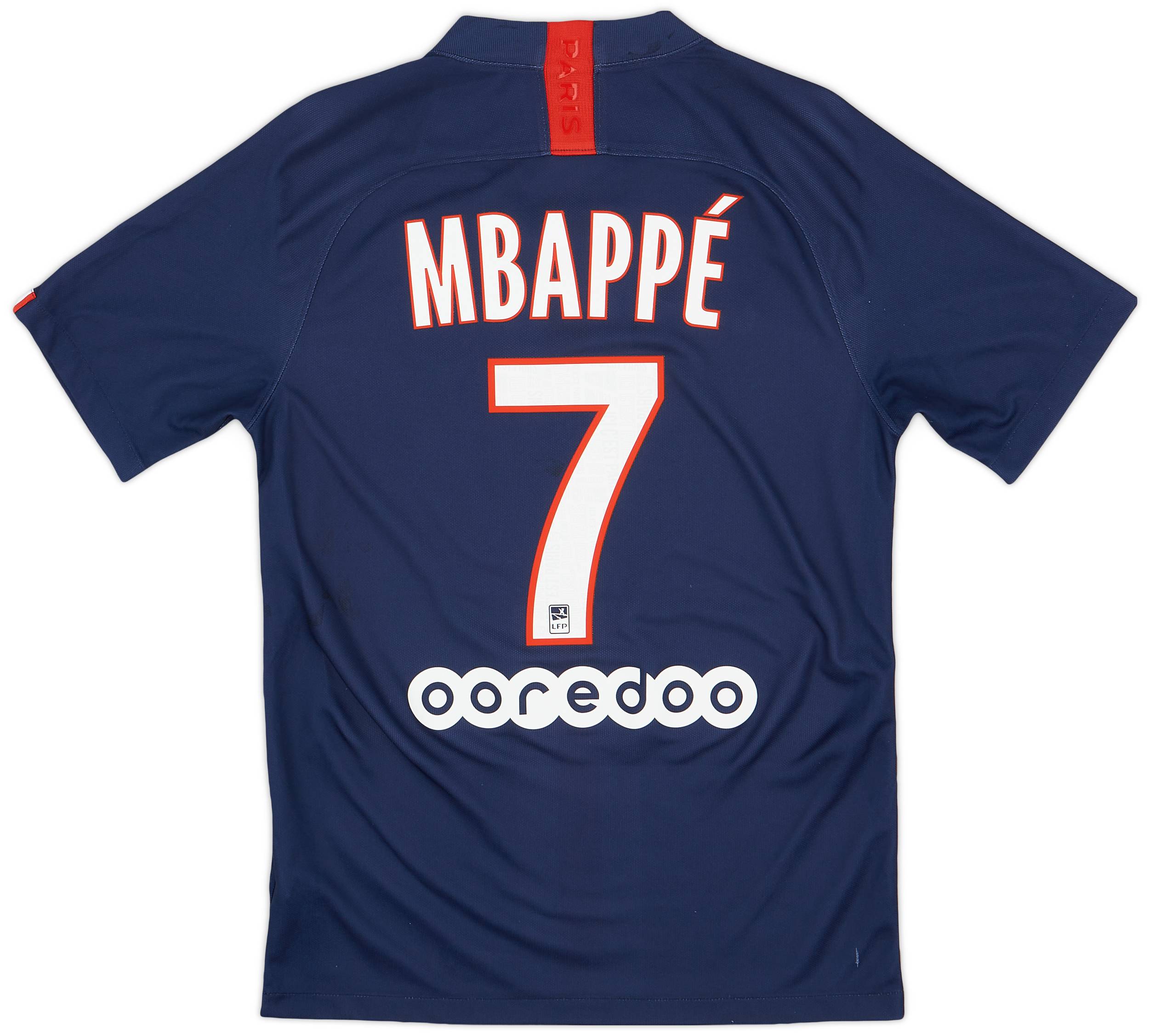 2019-20 Paris Saint-Germain Home Shirt Mbappe #7 - 8/10 - (S)