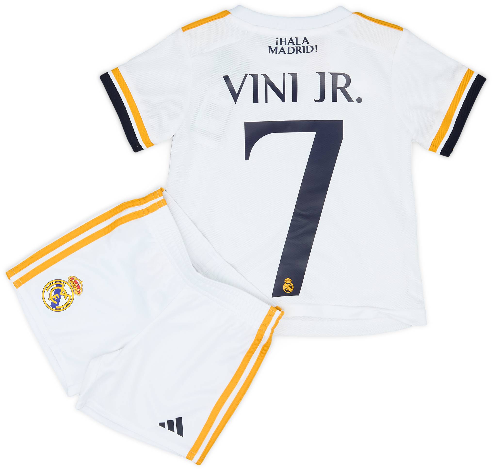 2023-24 Real Madrid Home Shirt & Shorts Kit Vini Jr. #7 (12-18 Months)