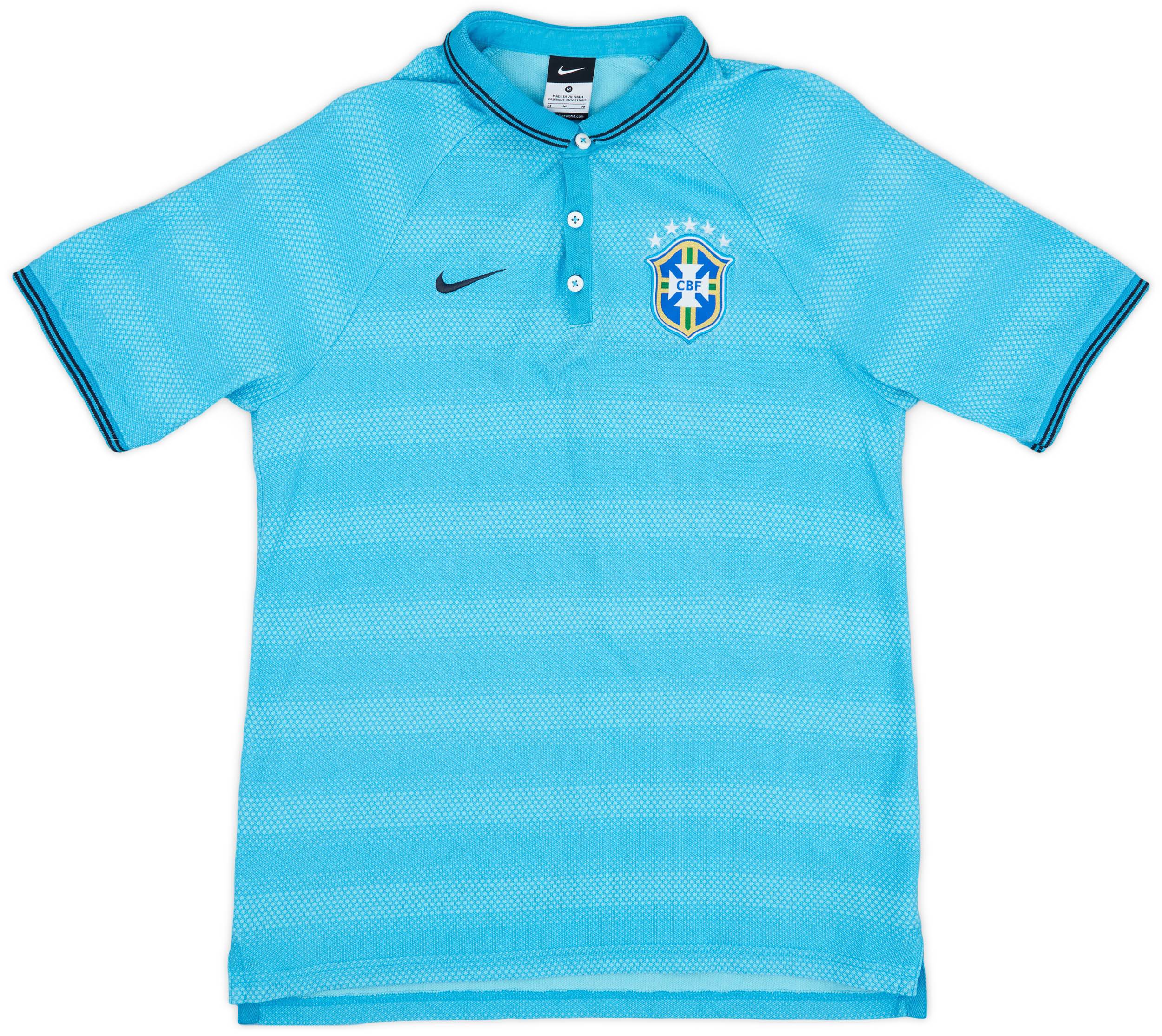2014-15 Brazil Nike Polo Shirt - 9/10 - (M)