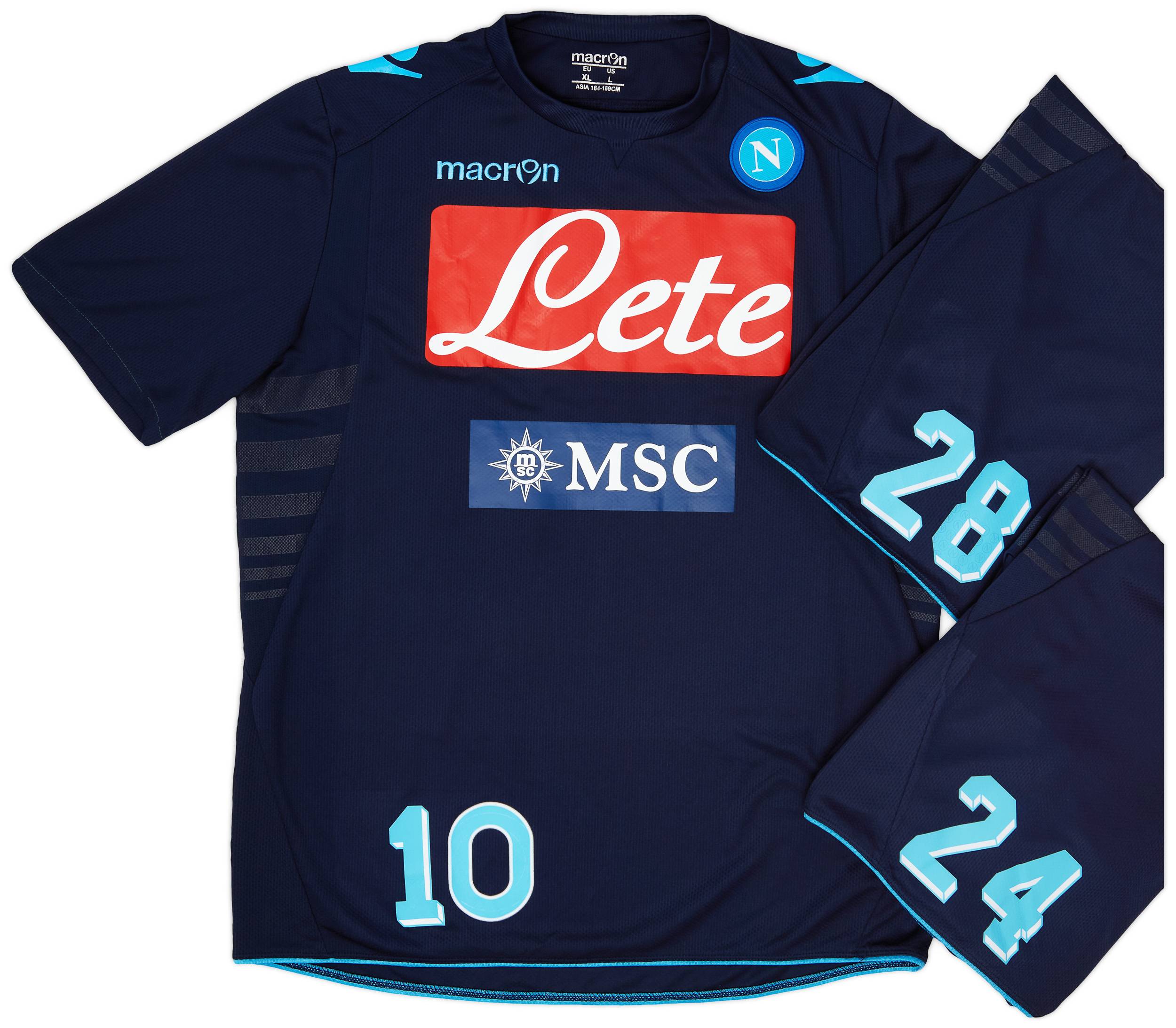 2013-14 Napoli Player Issue Training Tee # - 5/10
