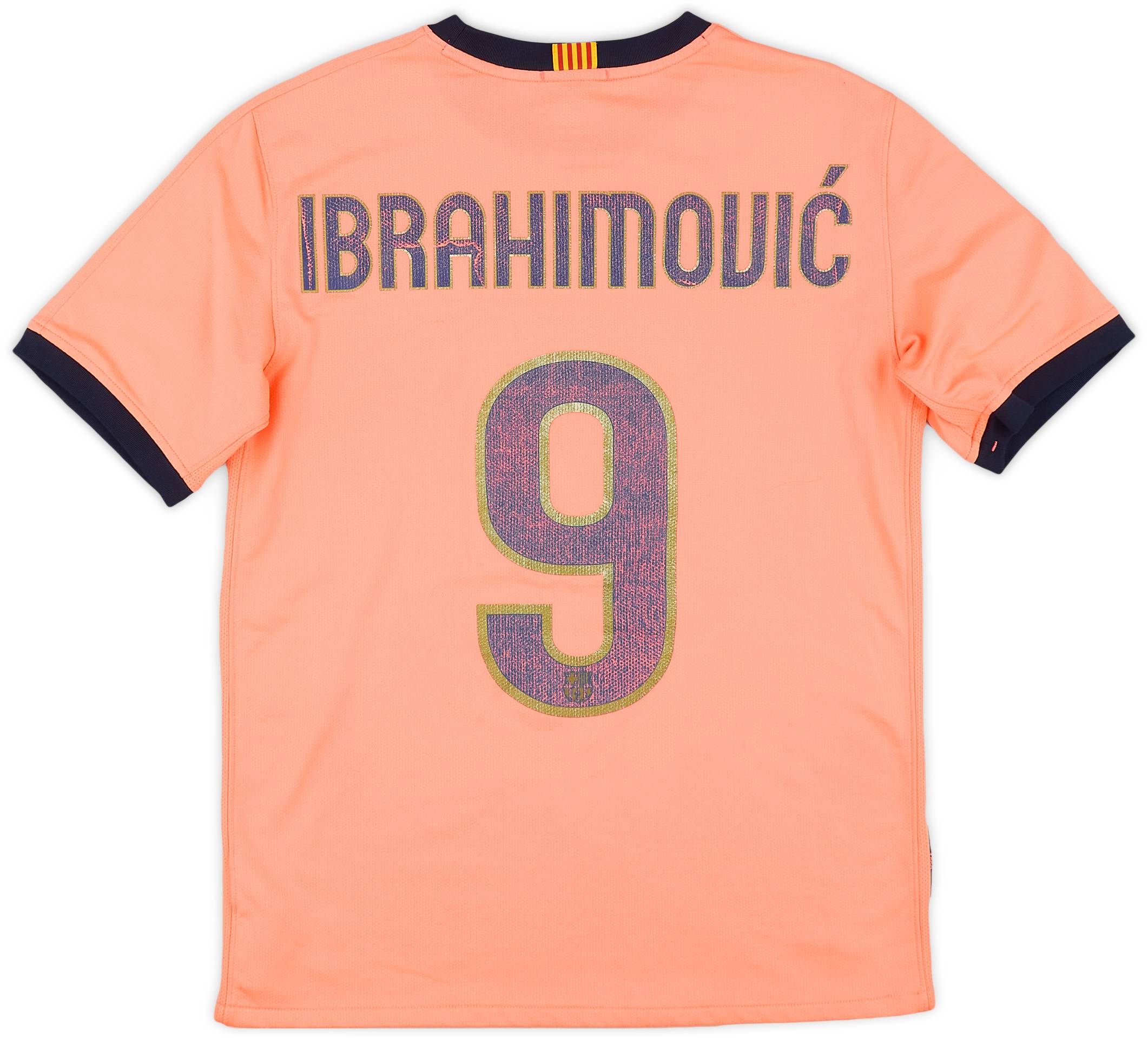 2009 10 Barcelona Away Shirt Ibrahimovic 9 5 10 XL.Boys