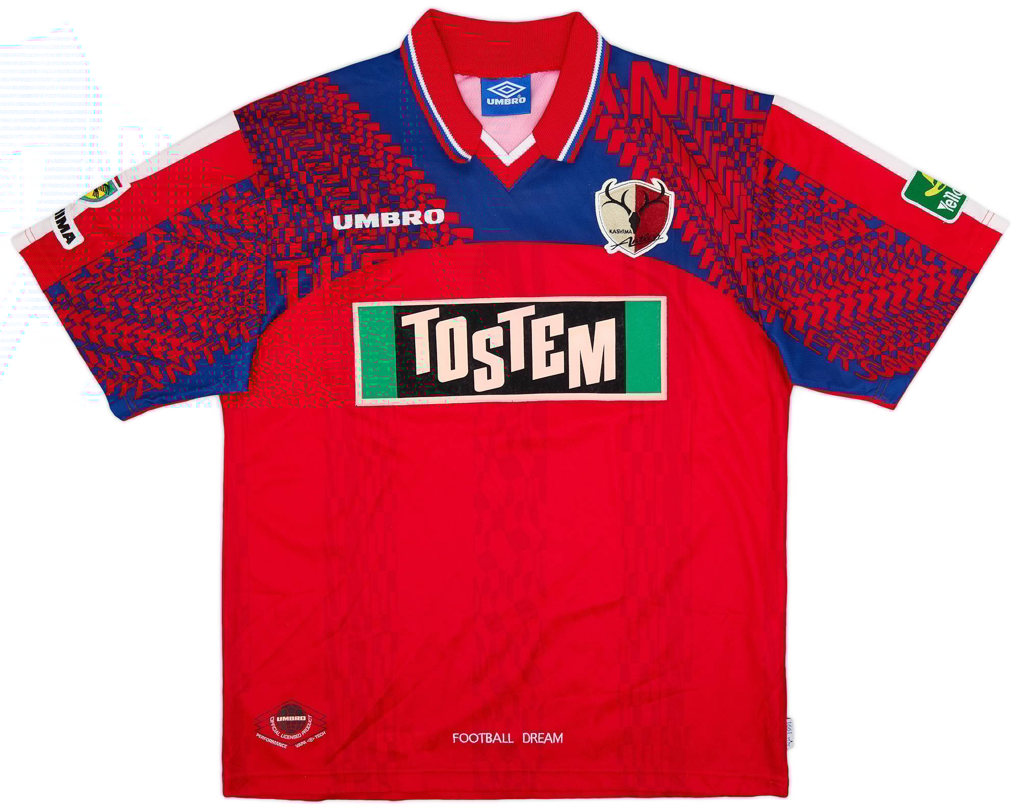 1997 Kashima Antlers Home Shirt - 9/10 - (L)