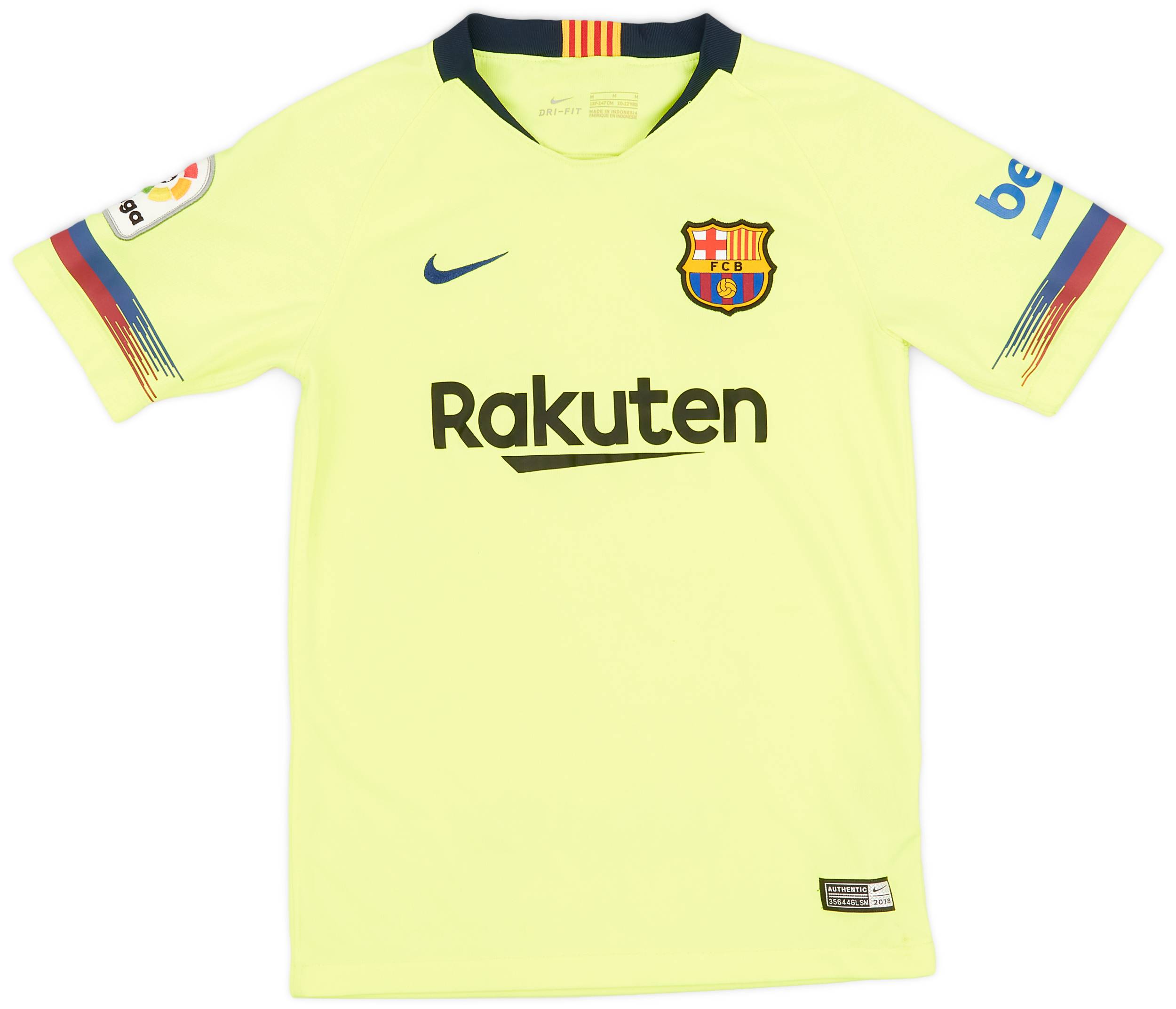 2018-19 Barcelona Away Shirt - 8/10 - (M.Boys)