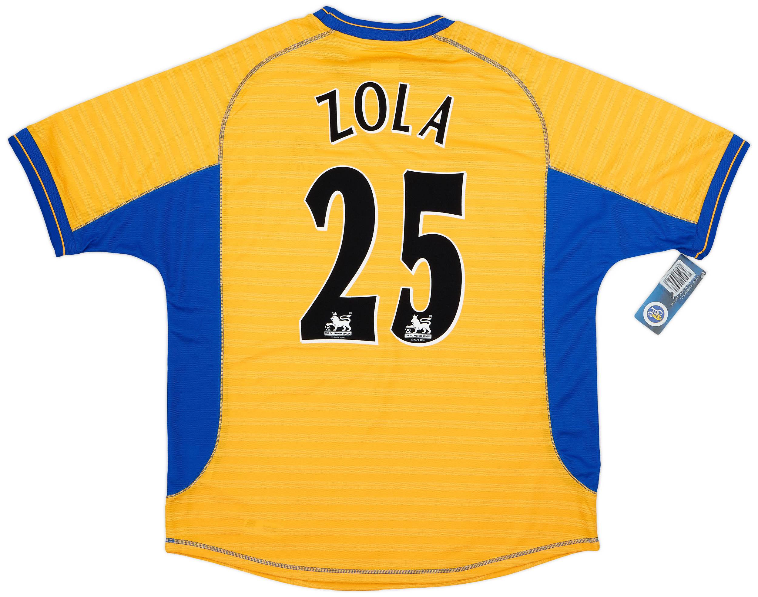 2000-01 Chelsea Away Shirt Zola #25 (XL)