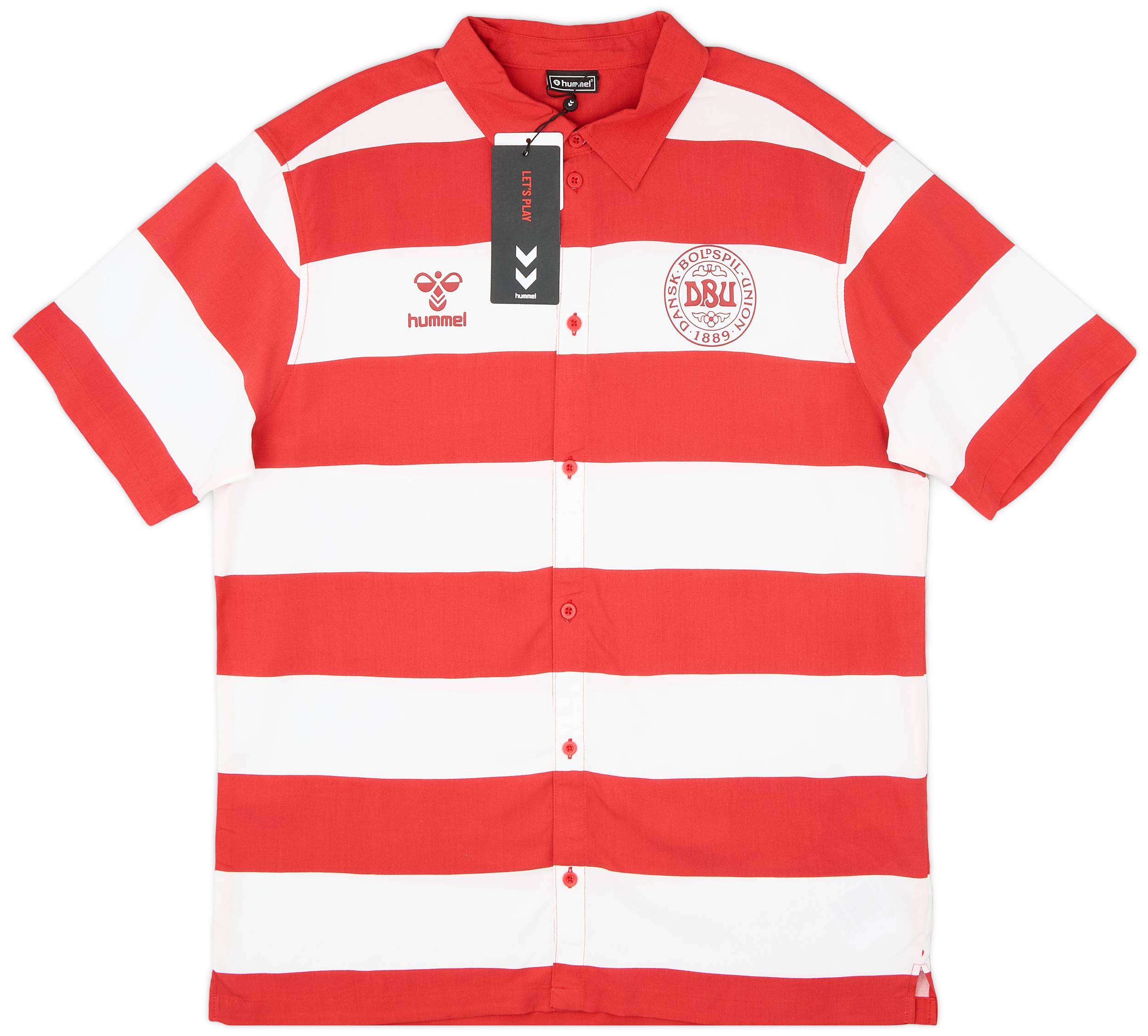 2024-25 Denmark Hummel Full Button Fan Shirt