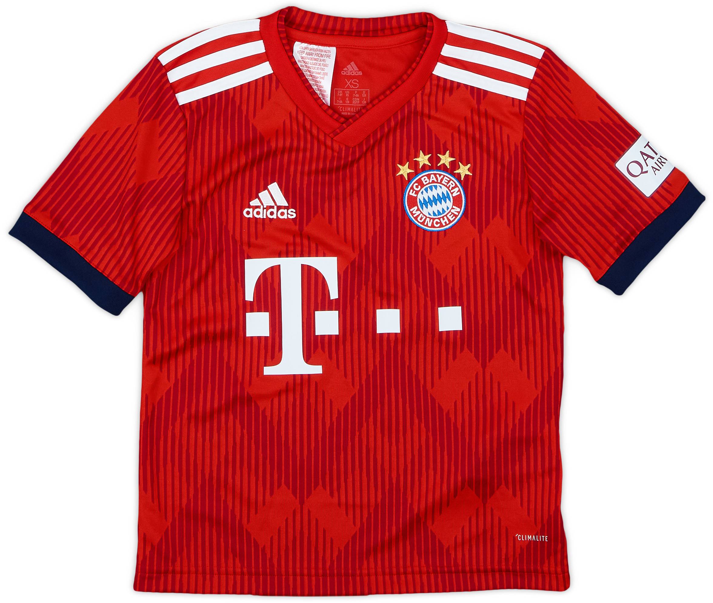 2018-19 Bayern Munich Home Shirt - 9/10 - (XS.Boys)