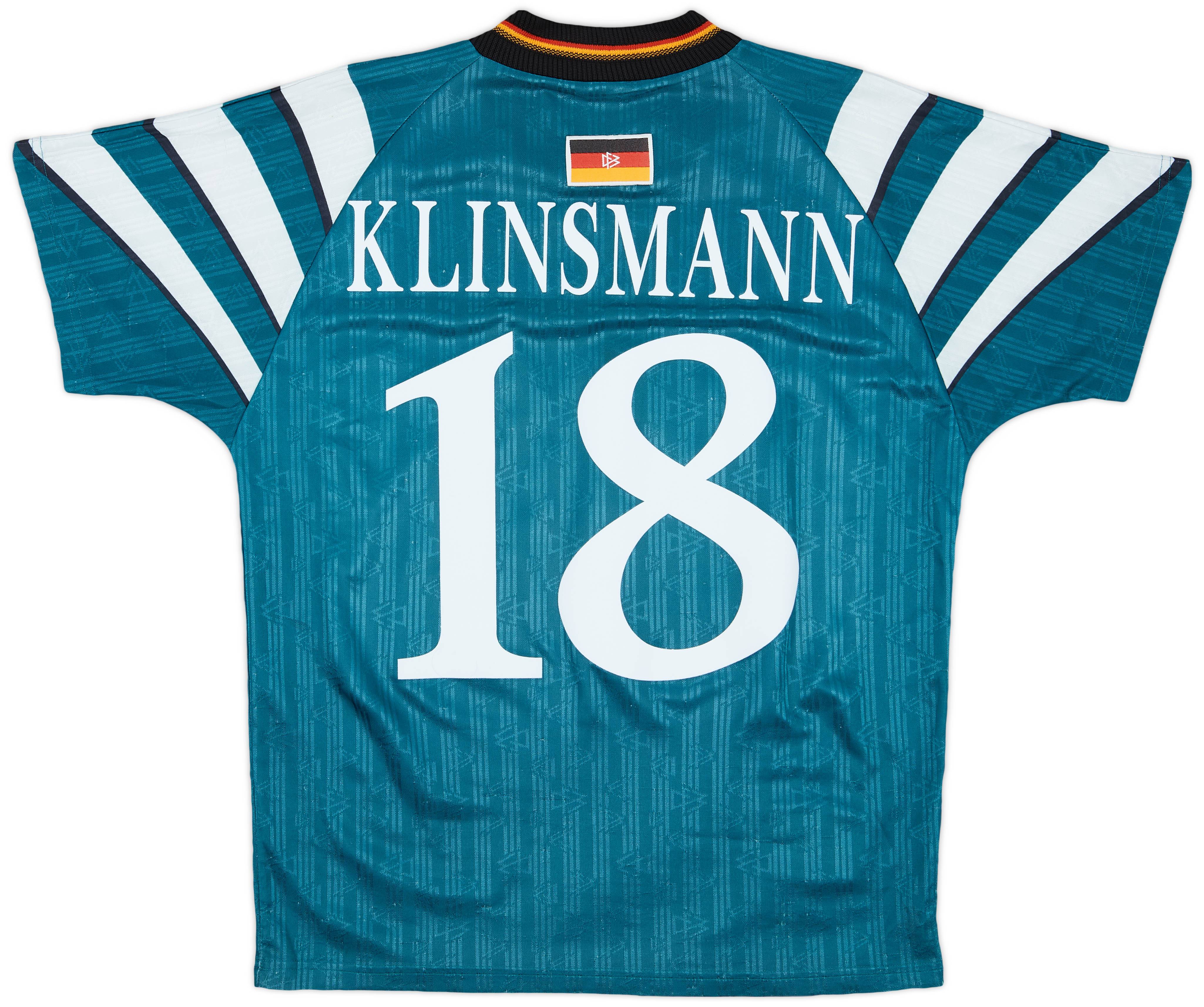 1996-98 Germany Away Shirt Klinsmann #18 - 7/10 - (M)