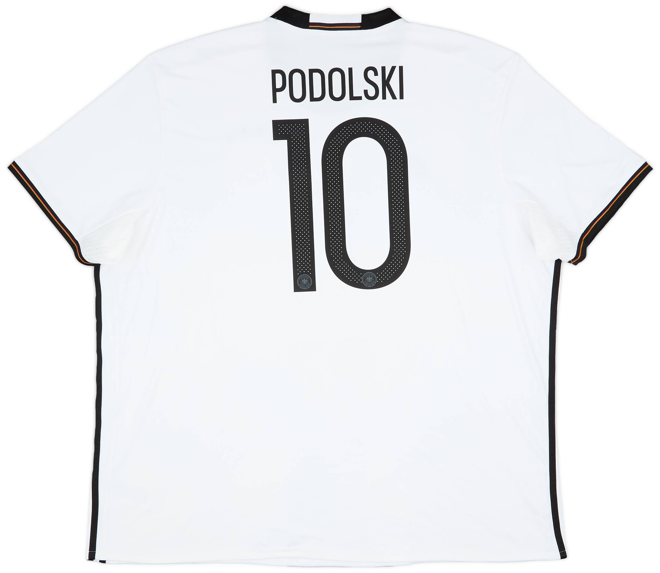 2015-16 Germany Home Shirt Podolski #10 - 9/10 - (3XL)