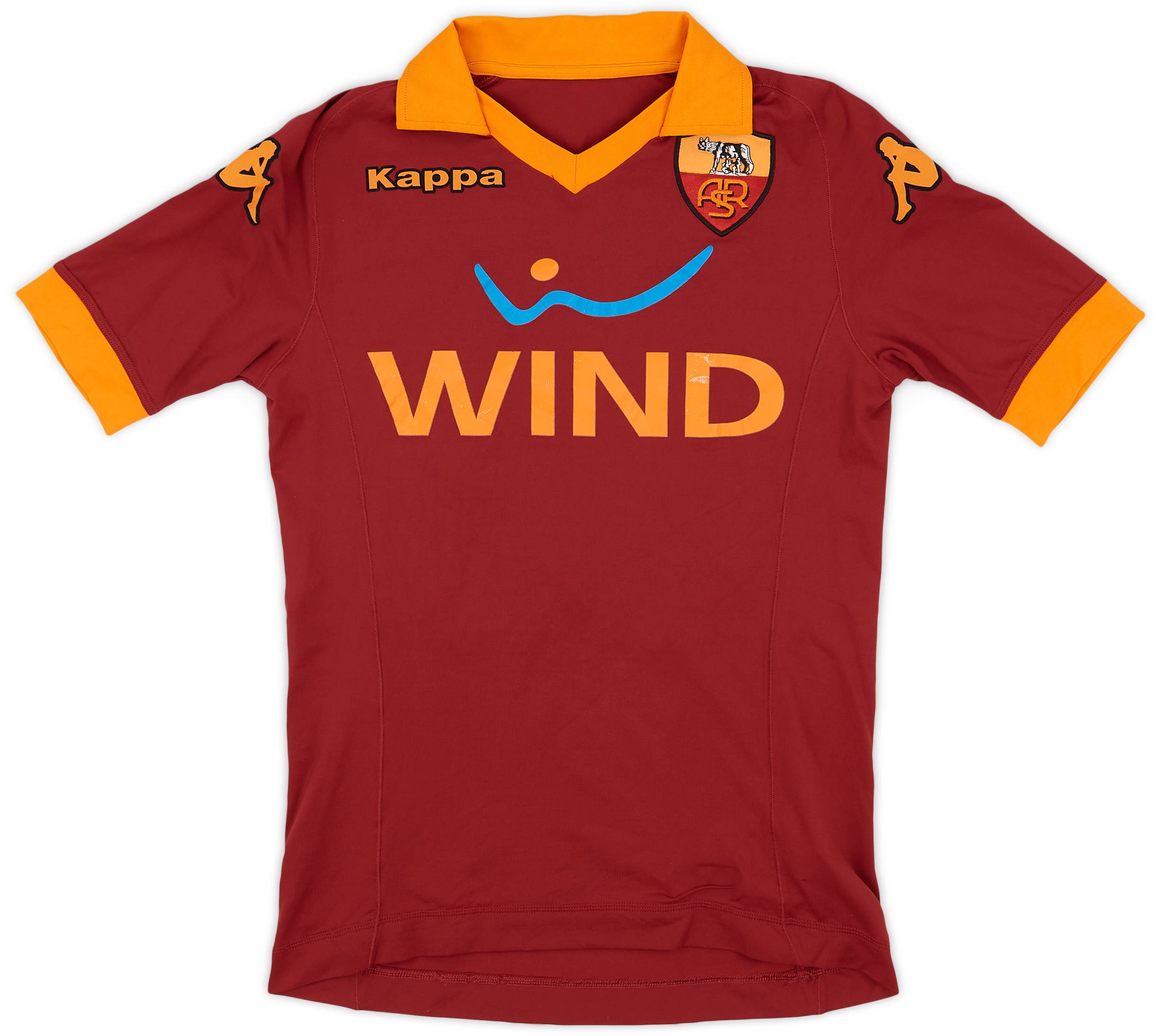 2012-13 Roma Home Shirt De Rossi #16 - 6/10 - (XS)