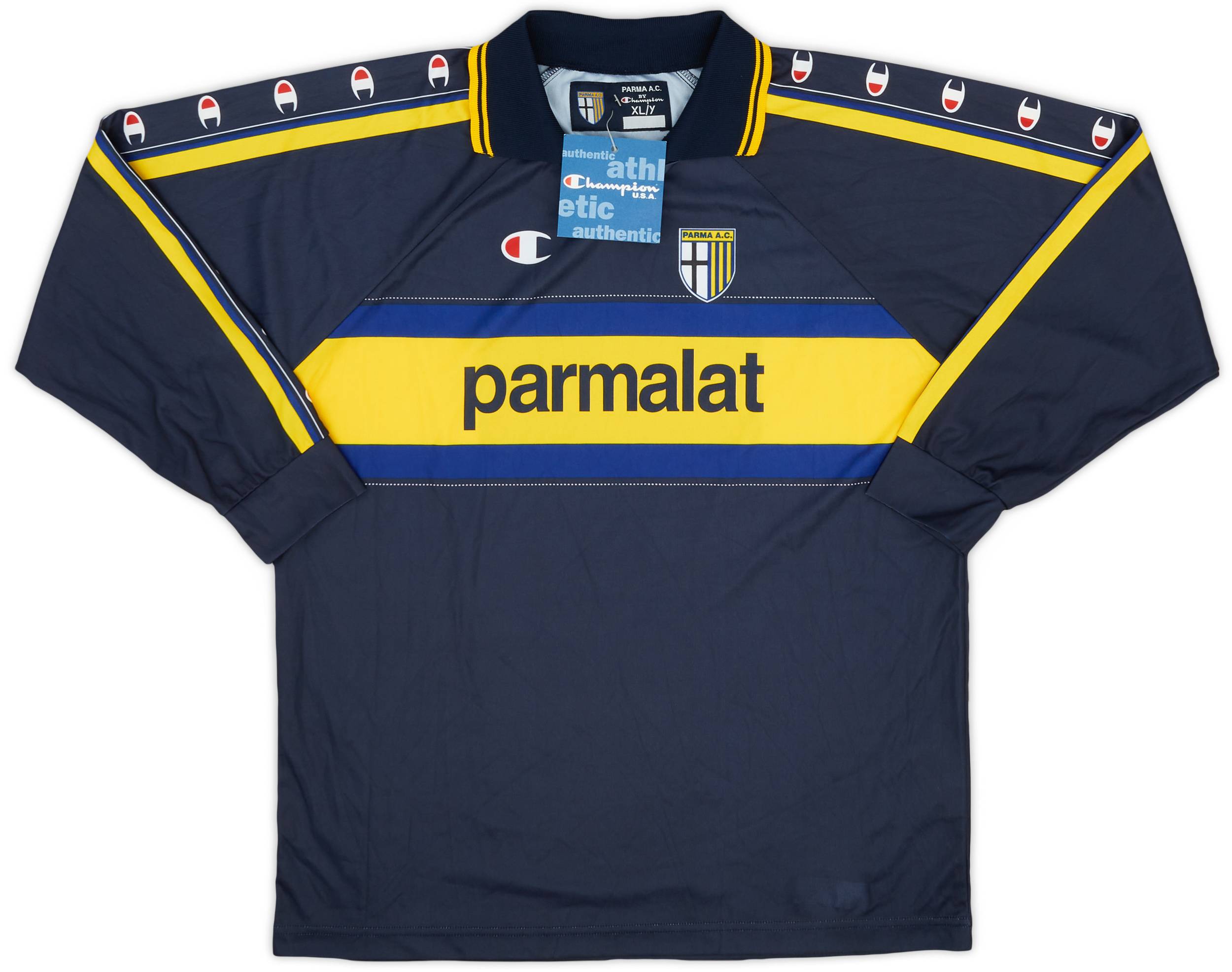 1999-00 Parma Away L/S Shirt (XL.Boys)