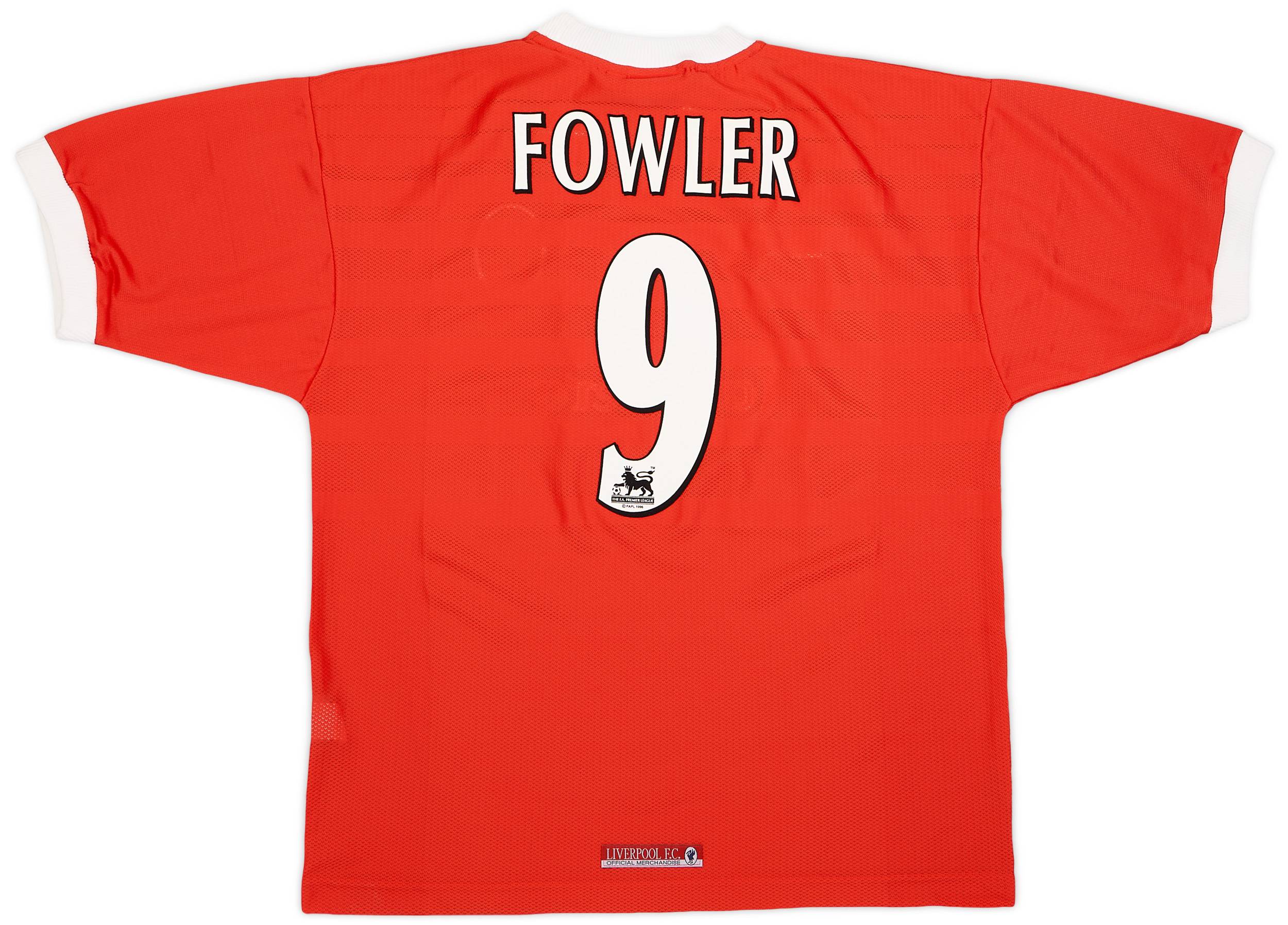 1998-00 Liverpool Home Shirt Fowler #9 (XL)