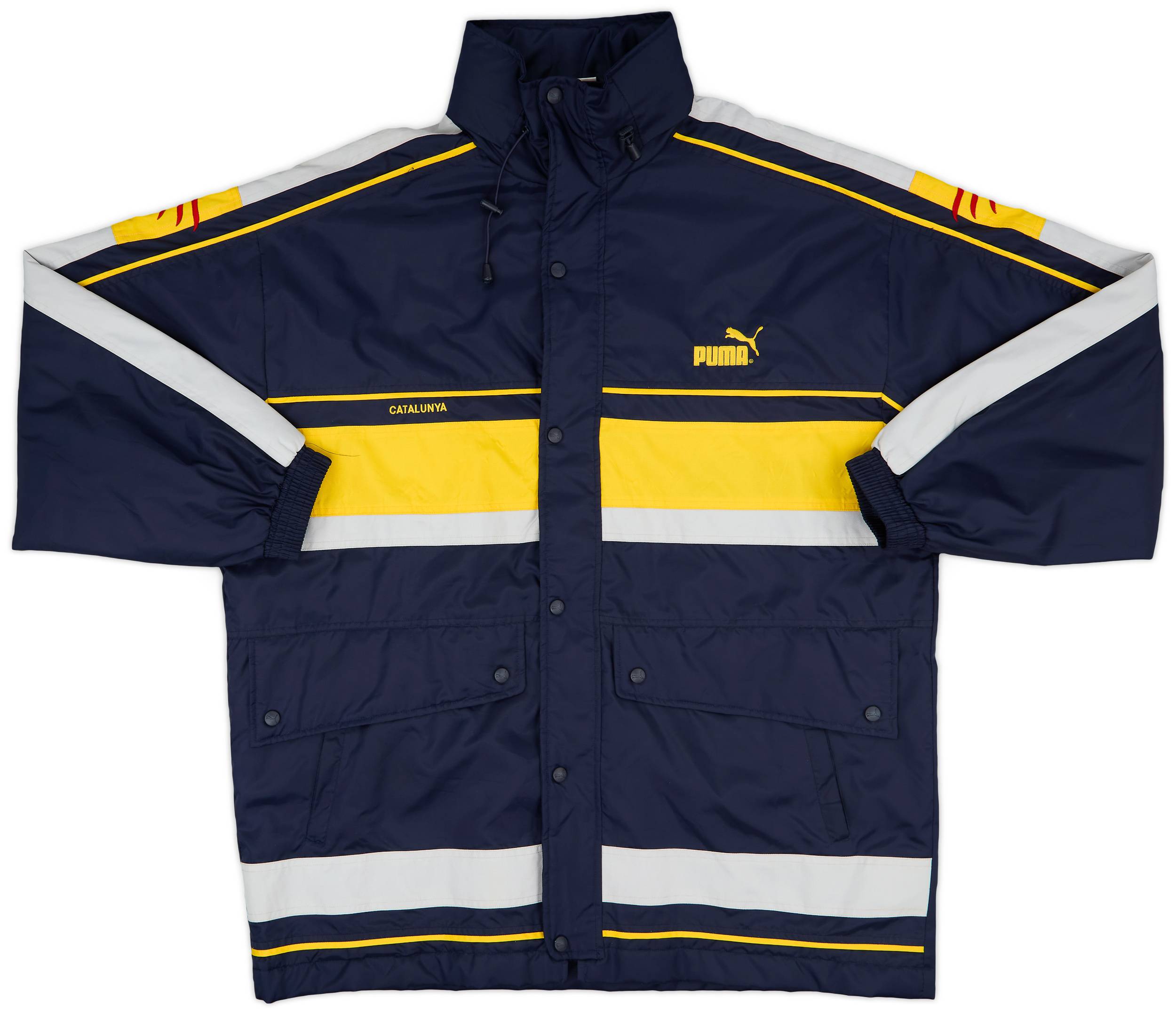 1997-99 Catalunya Puma Padded Bench Coat - 8/10 - (XXL)