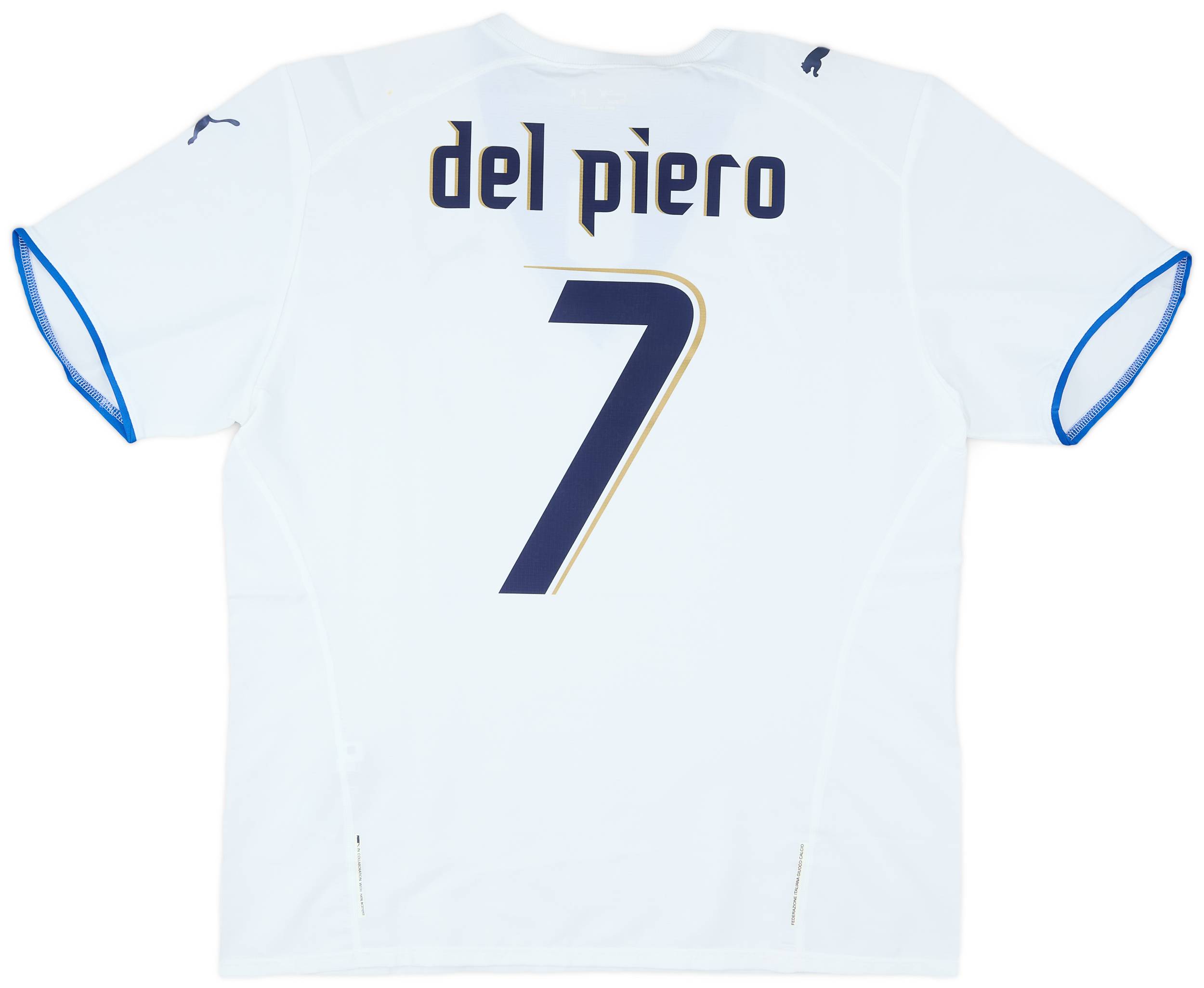 2006 Italy Away Shirt Del Piero #7 (XL)