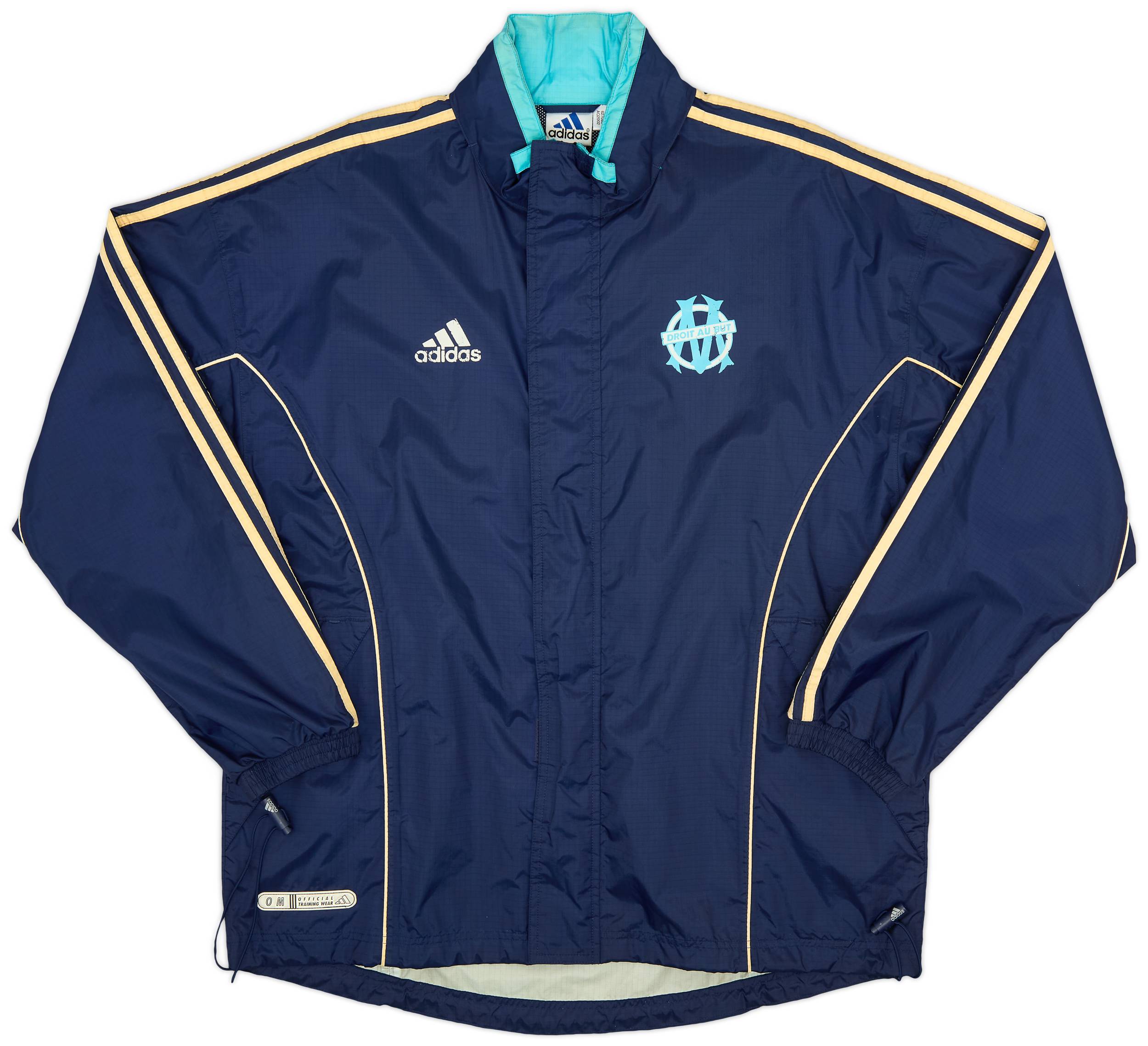 1999-00 Olympique Marseille adidas Bench Coat - 6/10 - (M/L)