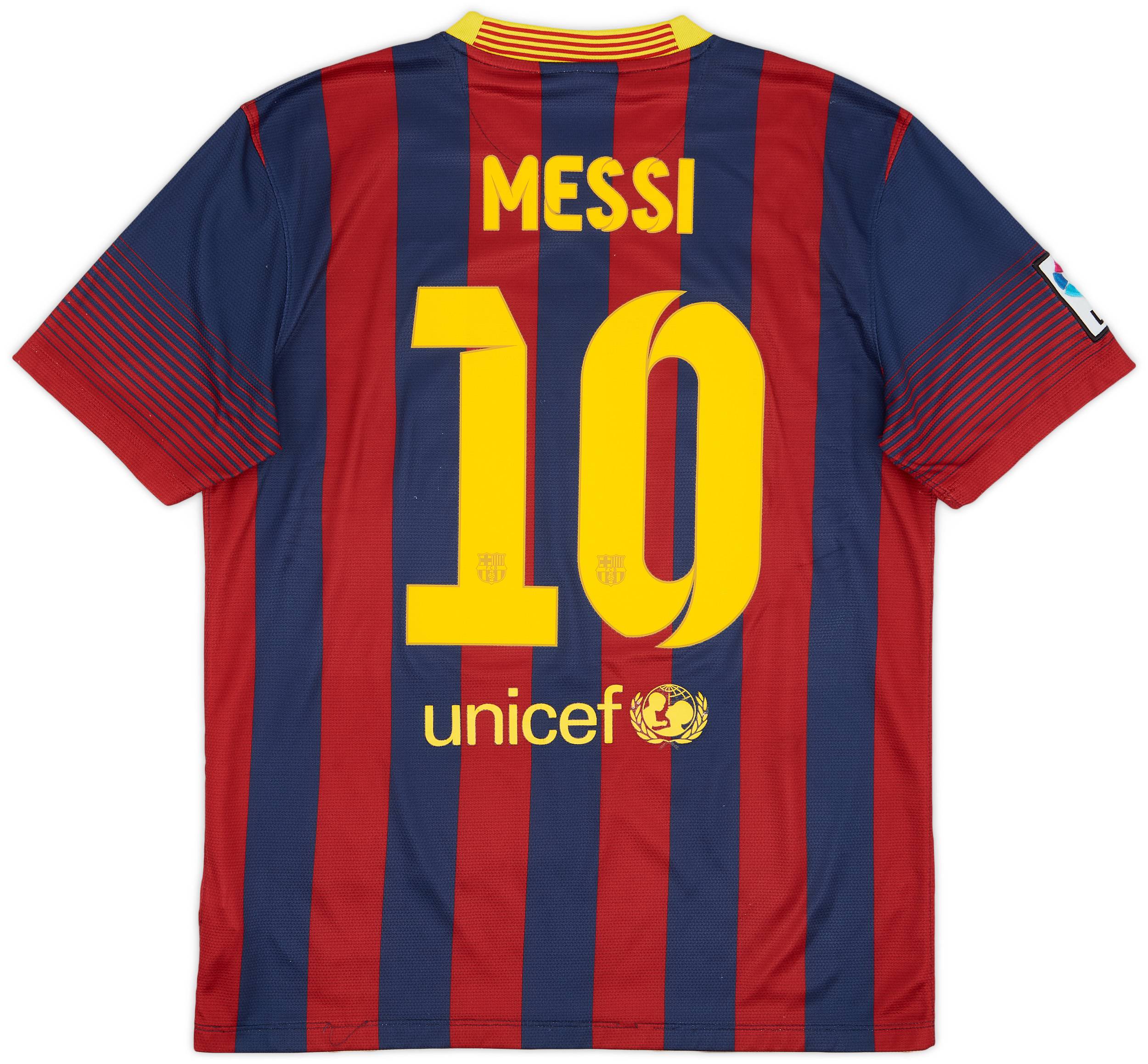 2013-14 Barcelona Home Shirt Messi #10 - 5/10 - (M)