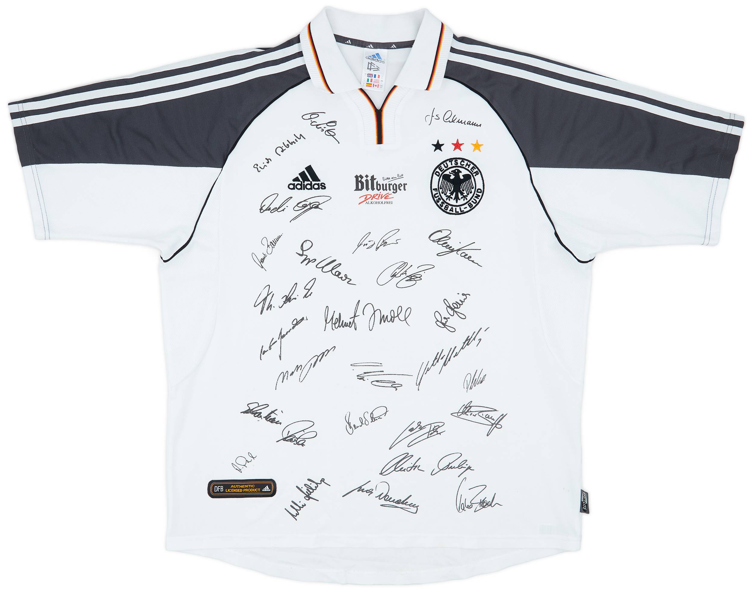 2000-02 Germany 'Squad Signed' Home Shirt - 9/10 - (L)