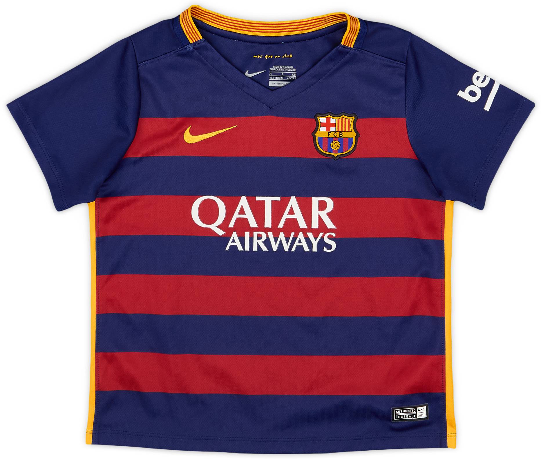 2015-16 Barcelona Home Shirt - 9/10 - (4-5 Years)
