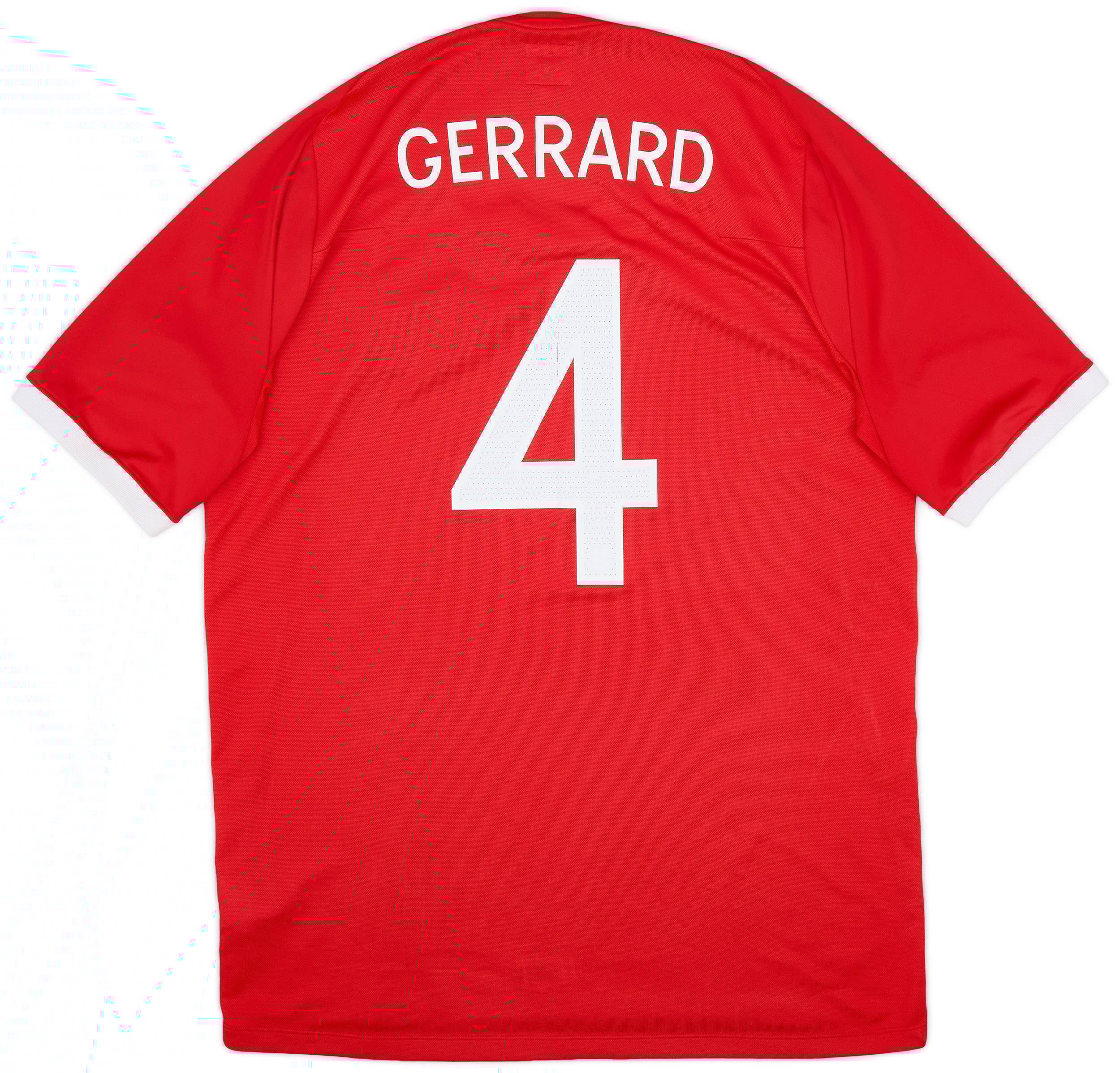 2010-11 England Away Shirt Gerrard #4 - 7/10 - (L)