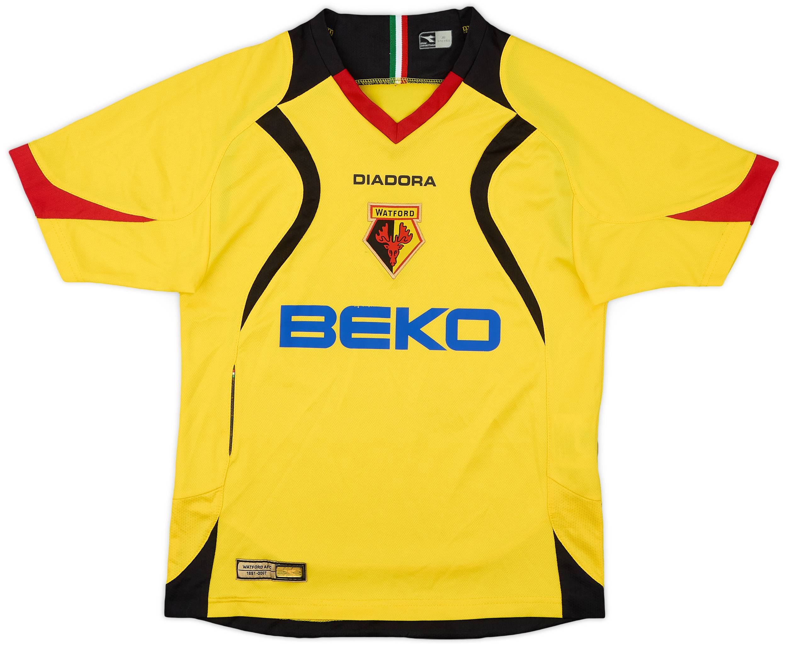 2007-08 Watford Home Shirt - 7/10 - (S.Boys)