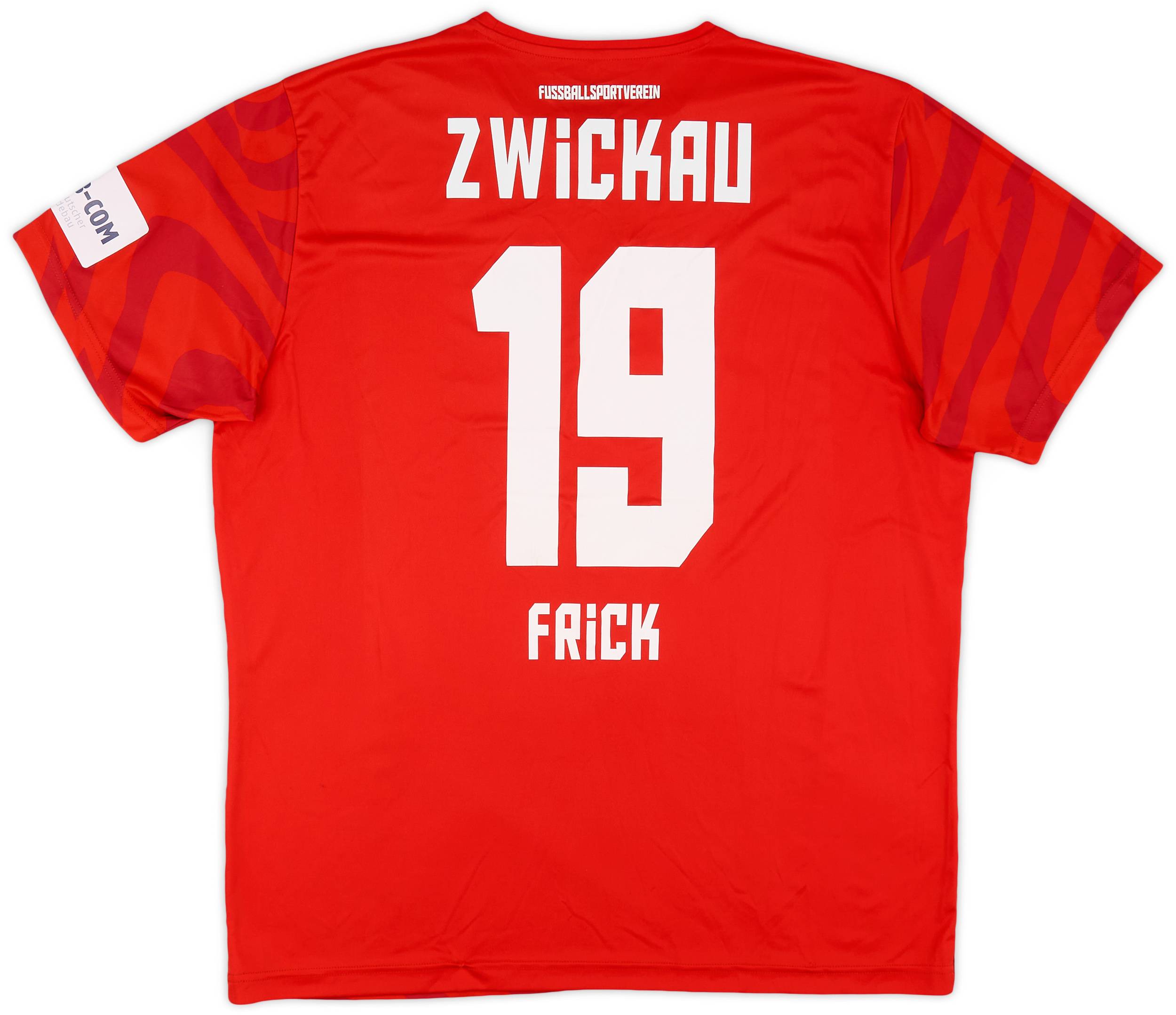 2019-20 FSV Zwickau Home Shirt Frick #19 - 9/10 - (XXL)