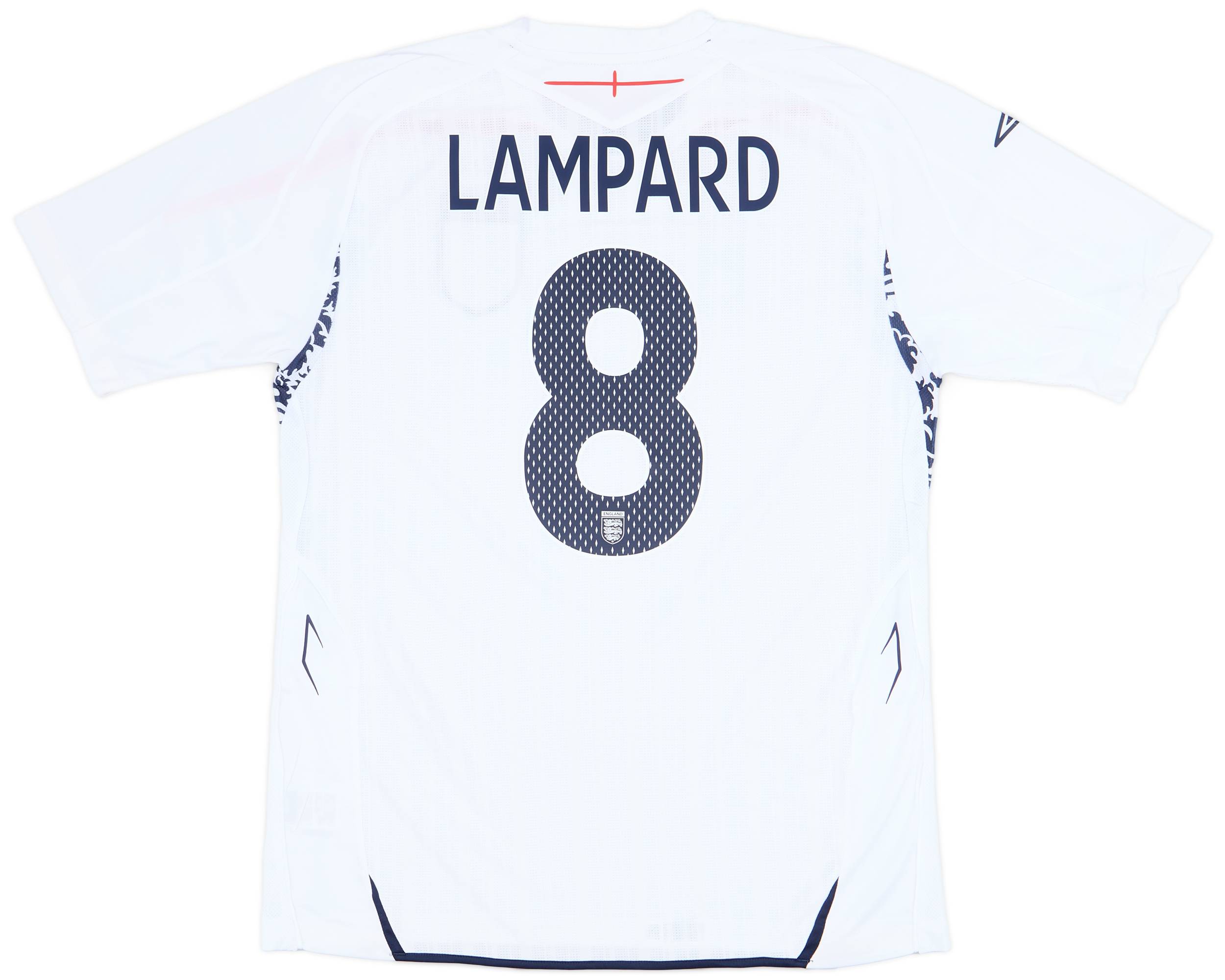 2007-09 England Home Shirt Lampard #8 (L)